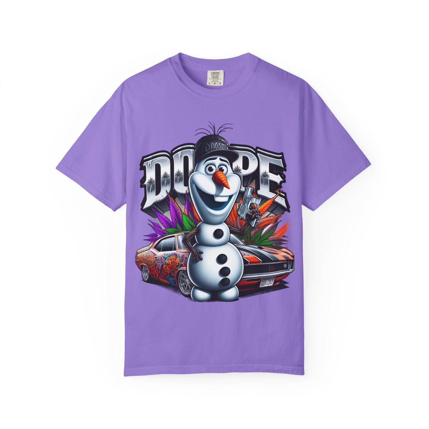 Dope Character Graphic Tee, Unisex T-Shirt for Casual Wear, Perfect Gift for Car Lovers, Cartoon Fan Apparel, Unique Statement Piece, 420, Cannabis