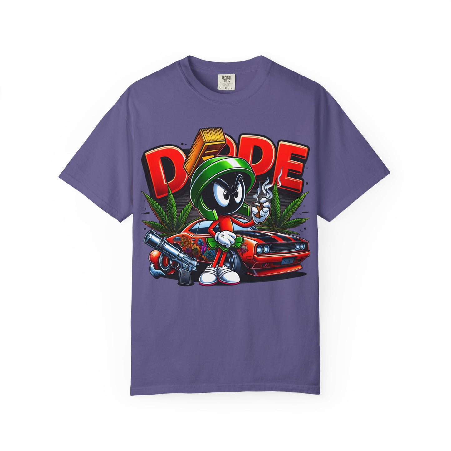 Dope Vibe Unisex Tee, Streetwear Graphic T-shirt, Cool Cartoon Shirt, Gift for Car Lovers, Retro Style Apparel. 420, Cannabis