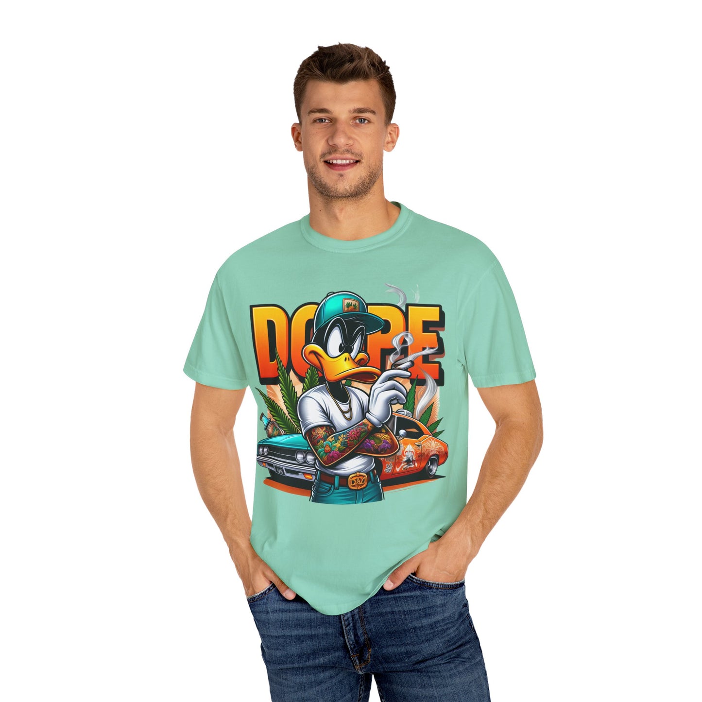 Dope Vibe Unisex Garment-Dyed T-Shirt | Streetwear Fashion, Casual Style, Hip Hop Merch, Graphic Tee, Cool Gift, Cannabis, 420