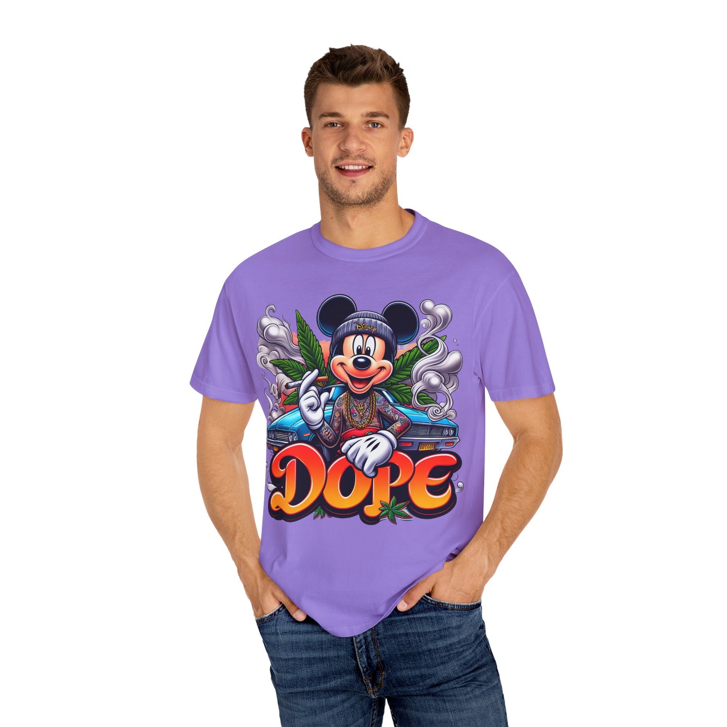Dope Vibes Unisex Garment-Dyed T-shirt | Streetwear, Gift for Him, Urban Style, Graphic Tee, Fun Apparel, Cannabis, 420