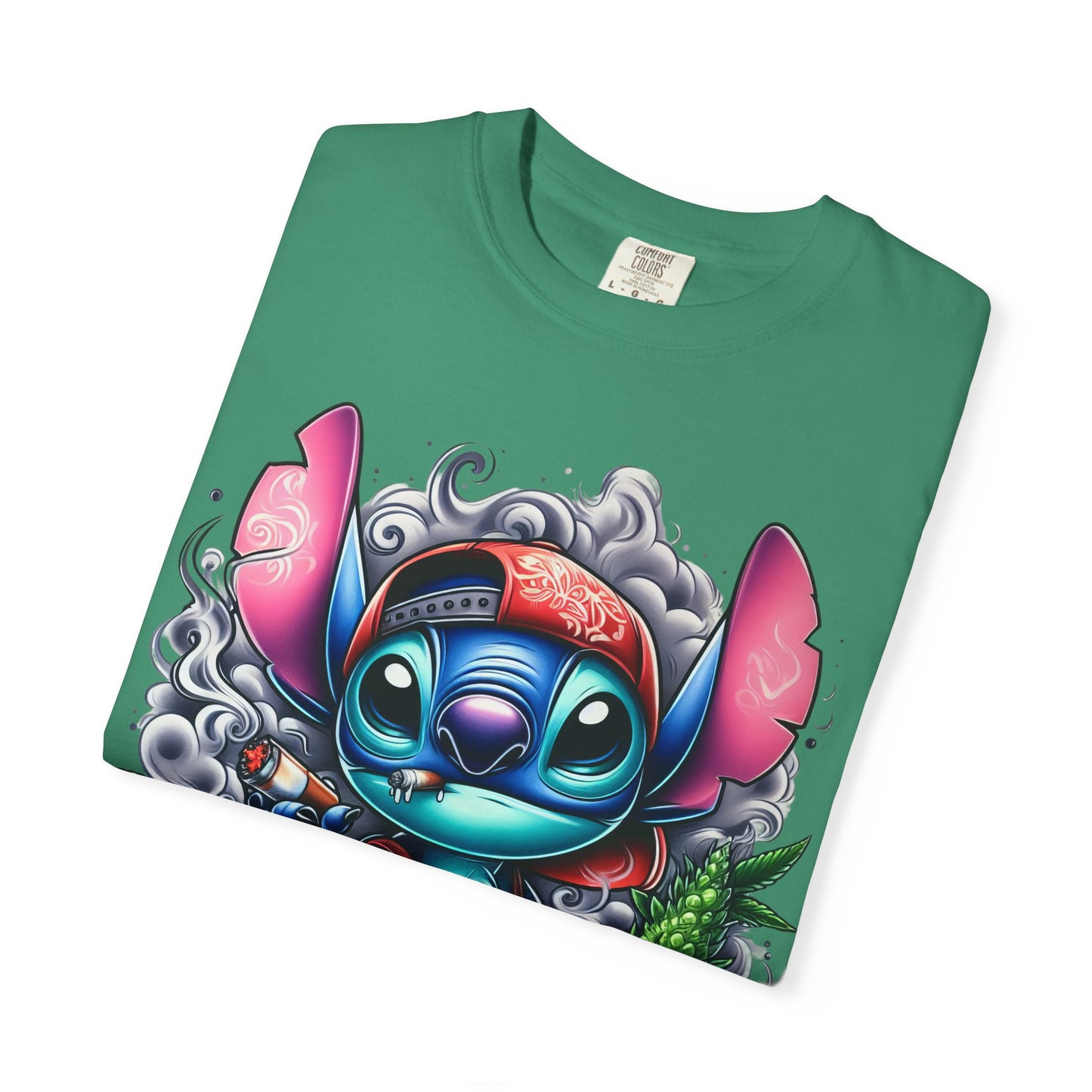 Vibrant Cartoon Character T-shirt, Fun Unisex Tee, Casual Streetwear, Gift for Teens, Summer Wardrobe Essential, Cannabis, 420