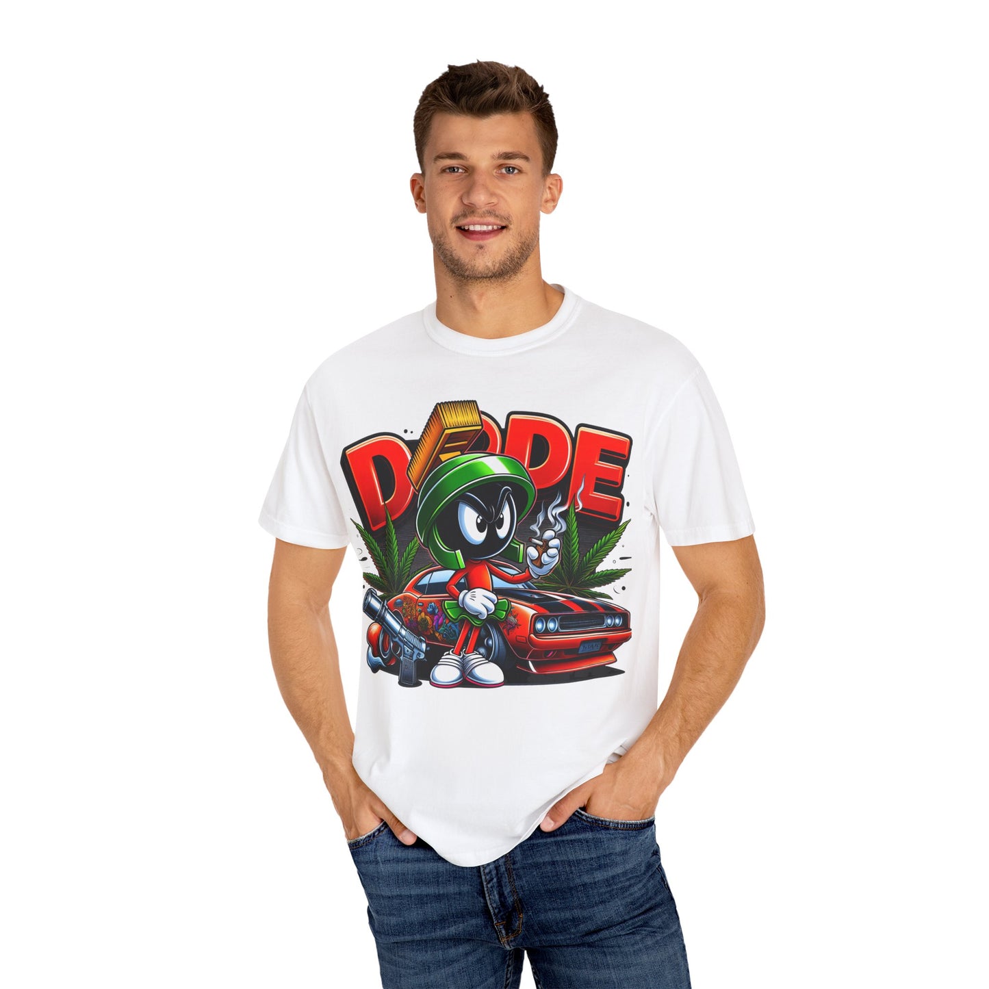 Dope Vibe Unisex Tee, Streetwear Graphic T-shirt, Cool Cartoon Shirt, Gift for Car Lovers, Retro Style Apparel. 420, Cannabis