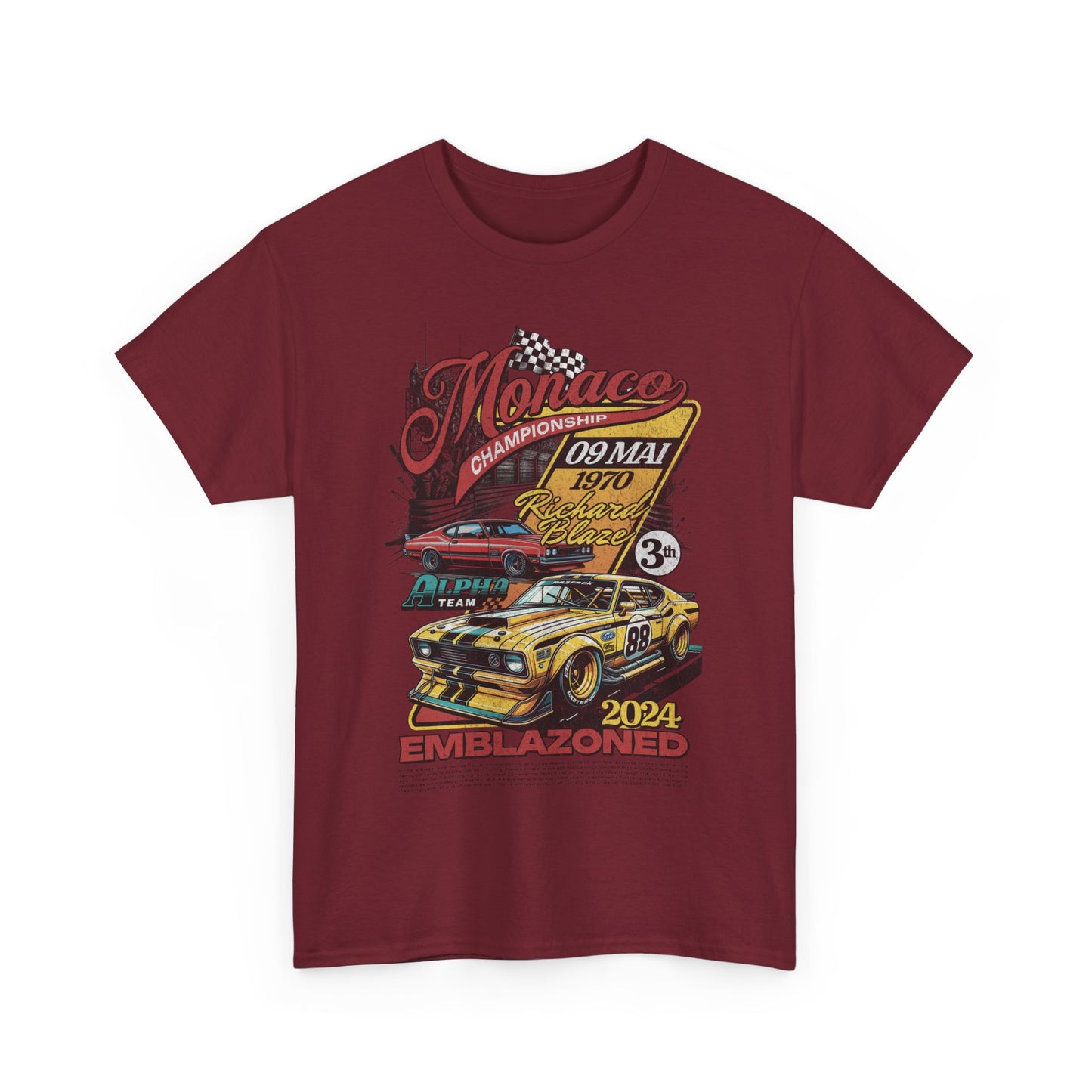 Vintage Racing Graphic Tee, Nostalgic Car T-Shirt, Unisex Heavy Cotton Tee, Gift for Gearheads, Retro Auto Lovers