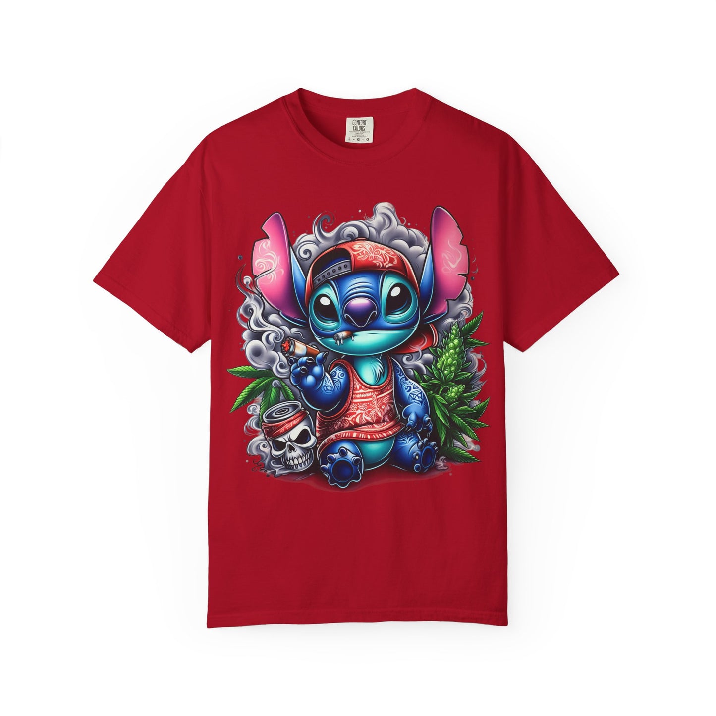 Vibrant Cartoon Character T-shirt, Fun Unisex Tee, Casual Streetwear, Gift for Teens, Summer Wardrobe Essential, Cannabis, 420