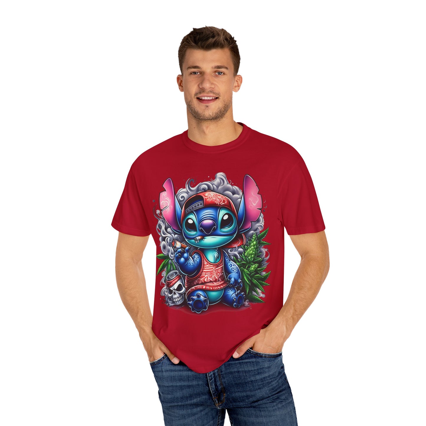 Vibrant Cartoon Character T-shirt, Fun Unisex Tee, Casual Streetwear, Gift for Teens, Summer Wardrobe Essential, Cannabis, 420