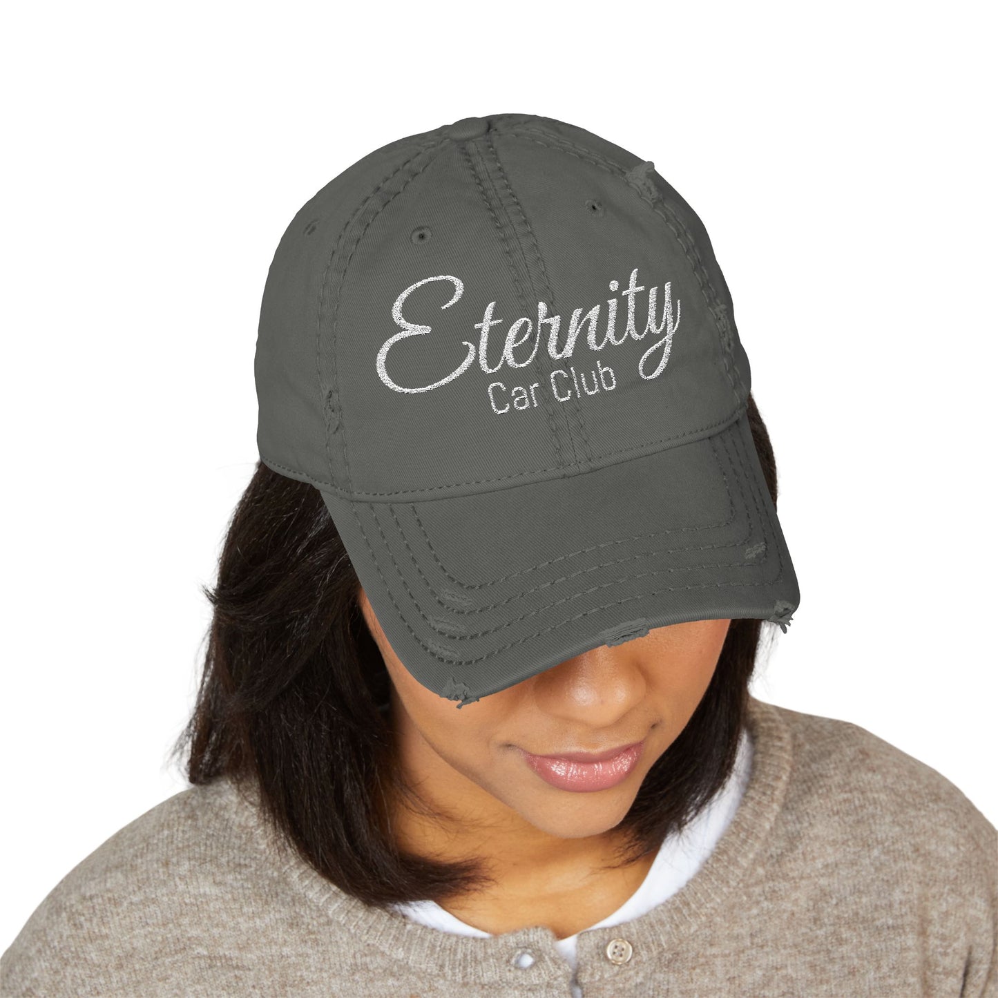 Embroidered Trendy Distressed Dad Hat