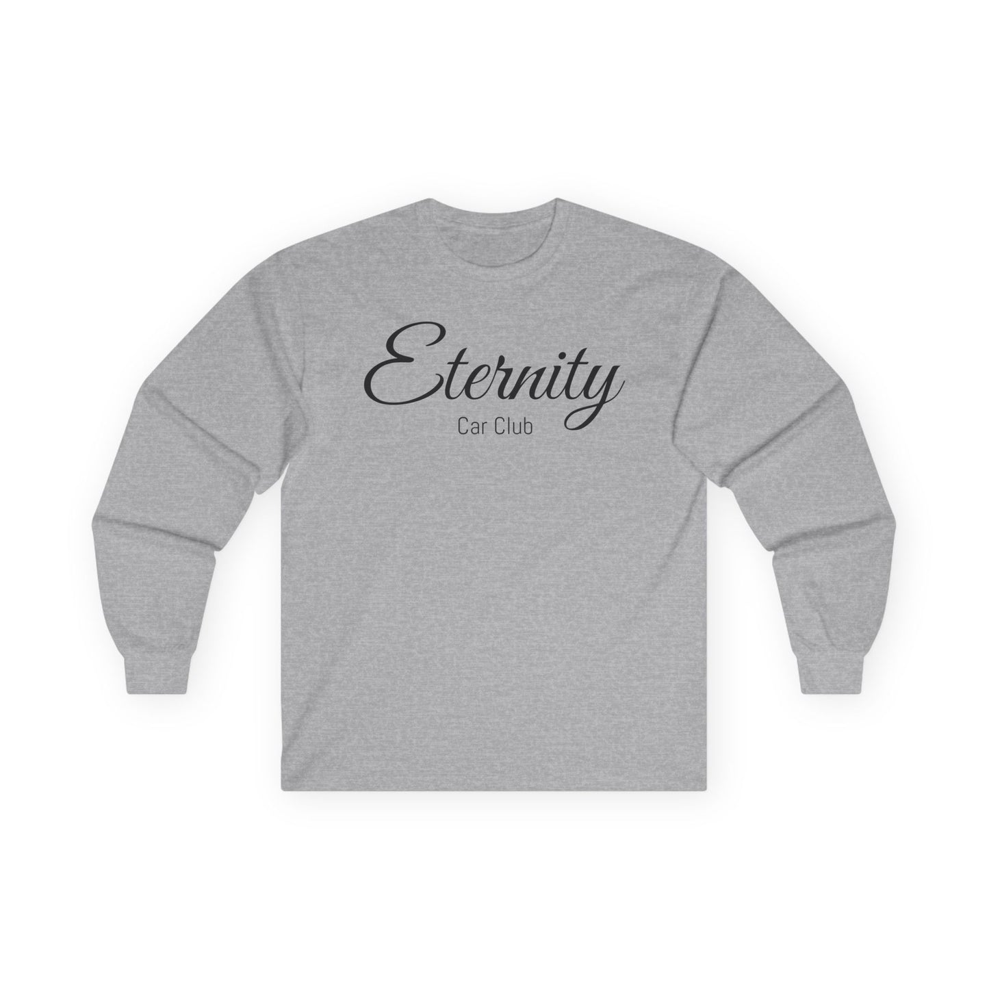 Eternity Car Club Unisex Long Sleeve Tee - Classic Cotton Crew for Car Enthusiasts