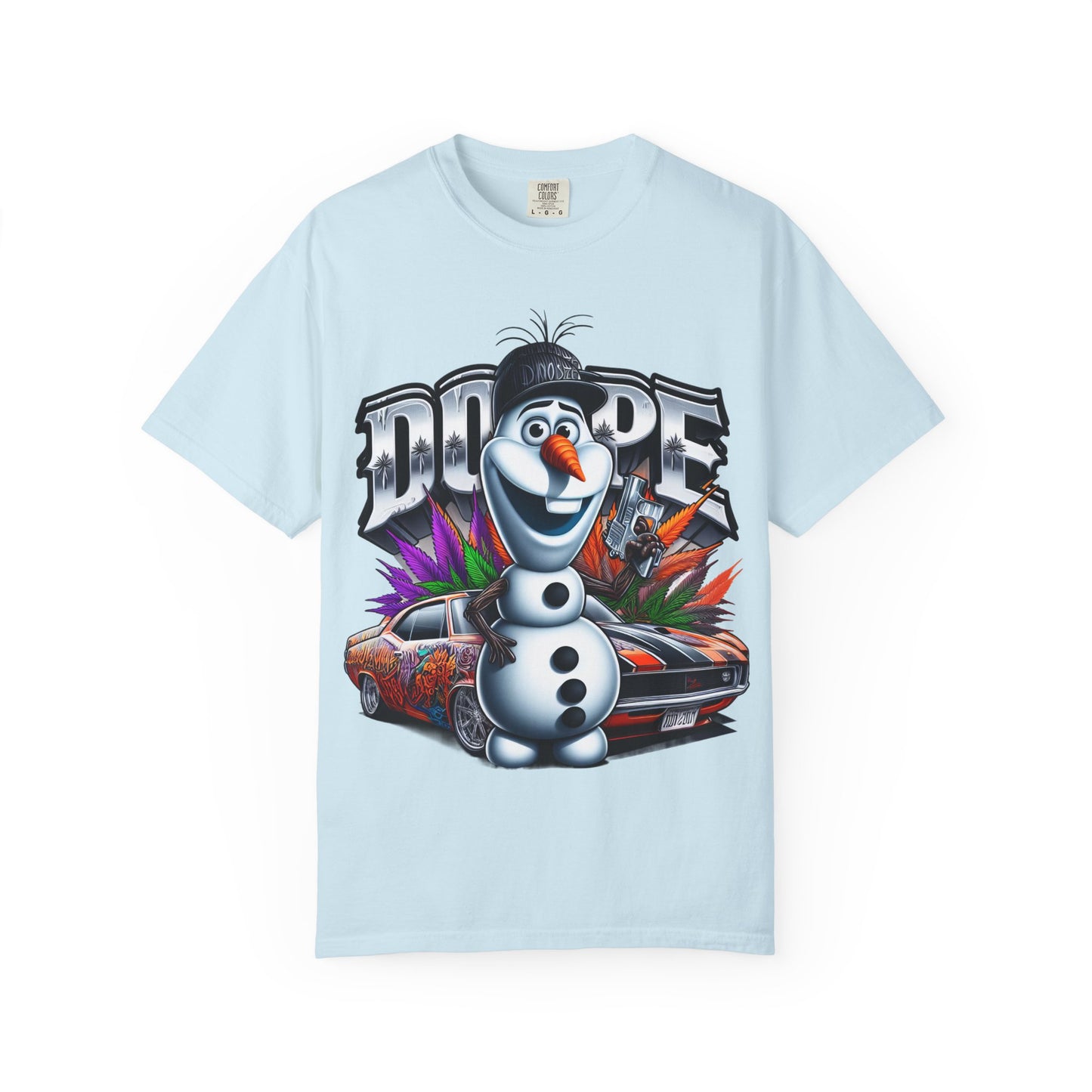 Dope Character Graphic Tee, Unisex T-Shirt for Casual Wear, Perfect Gift for Car Lovers, Cartoon Fan Apparel, Unique Statement Piece, 420, Cannabis