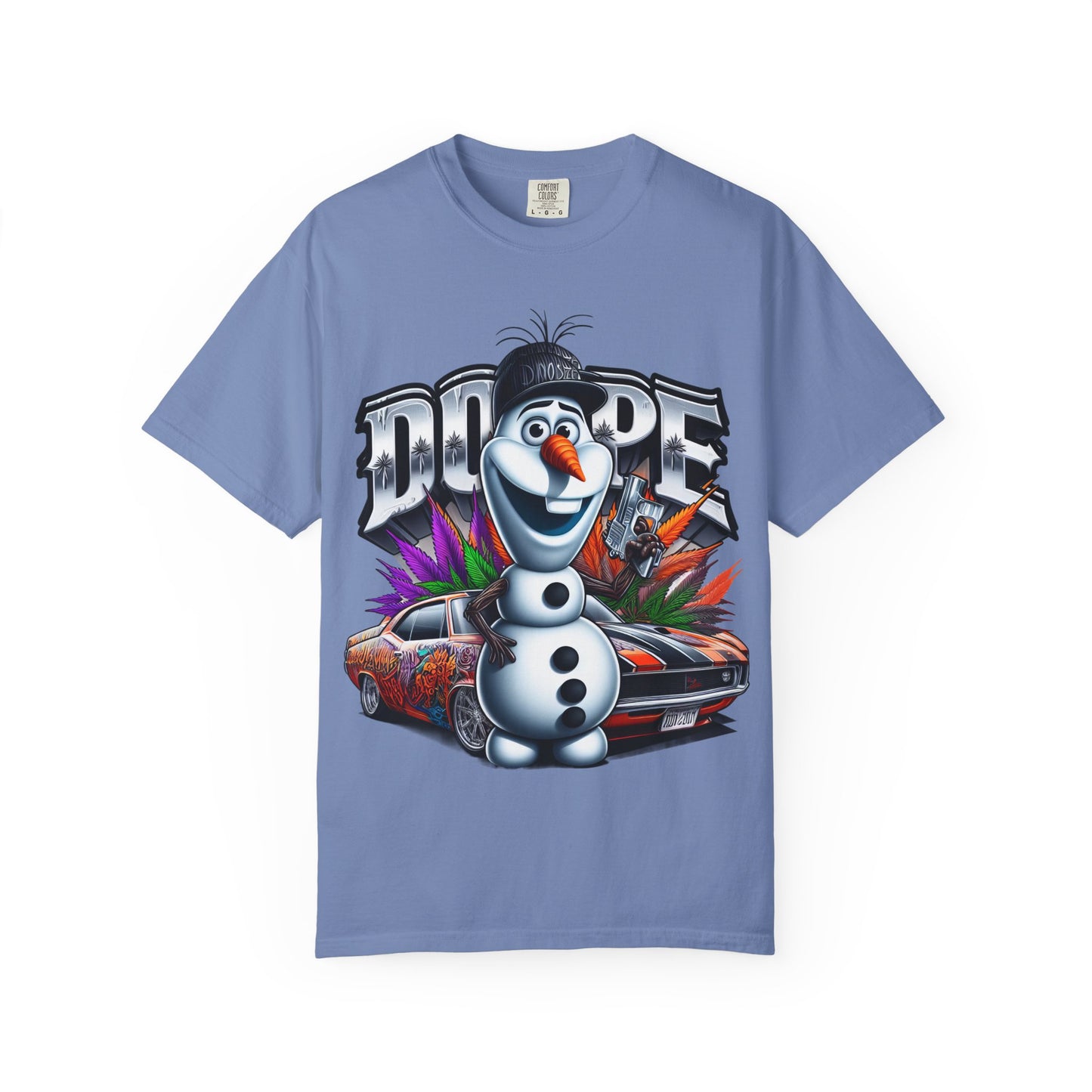 Dope Character Graphic Tee, Unisex T-Shirt for Casual Wear, Perfect Gift for Car Lovers, Cartoon Fan Apparel, Unique Statement Piece, 420, Cannabis