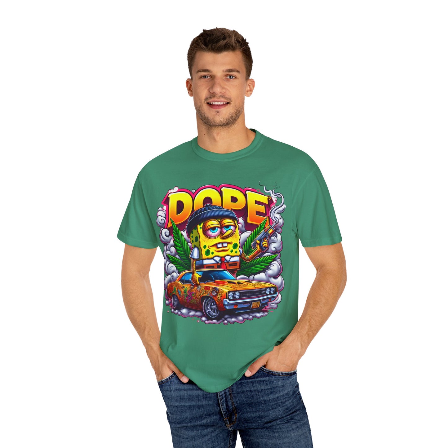 Vibrant Graphic Tee: Funky Cartoon T-Shirt, Unisex Fashion, Casual Wear, Gift for Friends, Streetwear Style, Cool Graphic Tee, 420, Cannabis