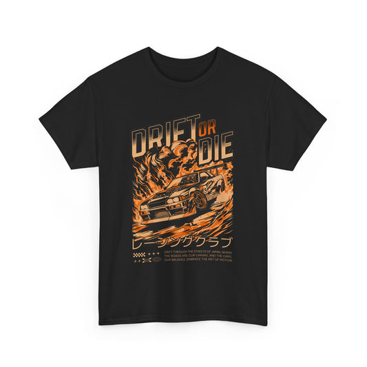 JDM Tee - Unisex Heavy Cotton Tshirt - Drift or Die