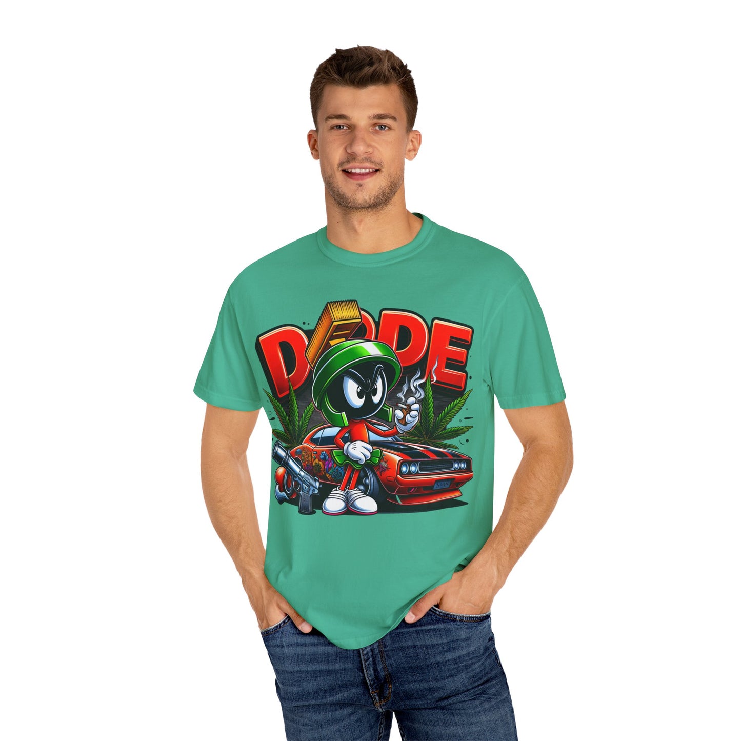 Dope Vibe Unisex Tee, Streetwear Graphic T-shirt, Cool Cartoon Shirt, Gift for Car Lovers, Retro Style Apparel. 420, Cannabis