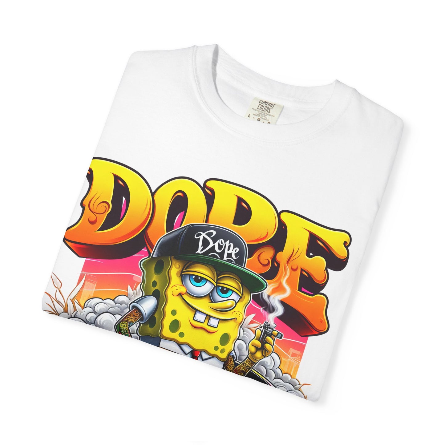 Dope SpongeBob Unisex T-shirt | Streetwear, Casual Wear, Graphic Tee, 420, Cannabis