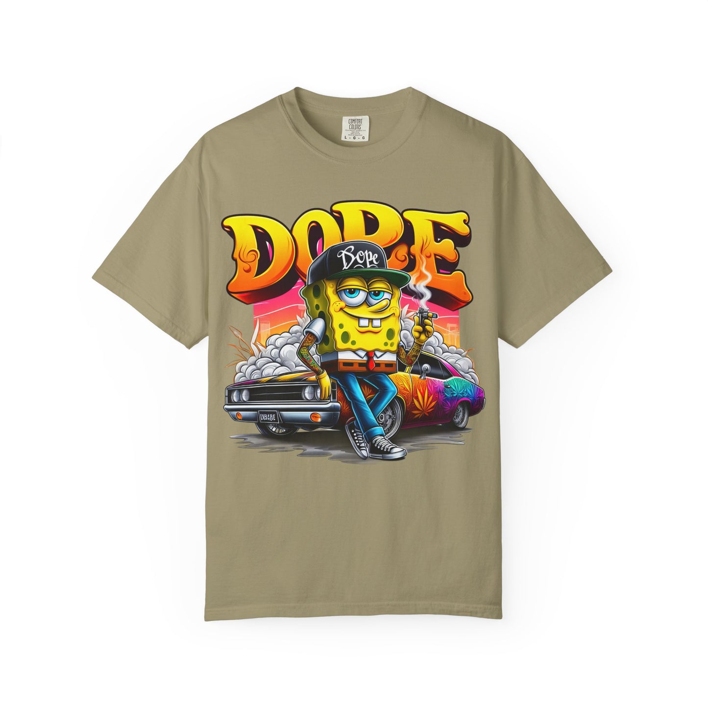 Dope SpongeBob Unisex T-shirt | Streetwear, Casual Wear, Graphic Tee, 420, Cannabis