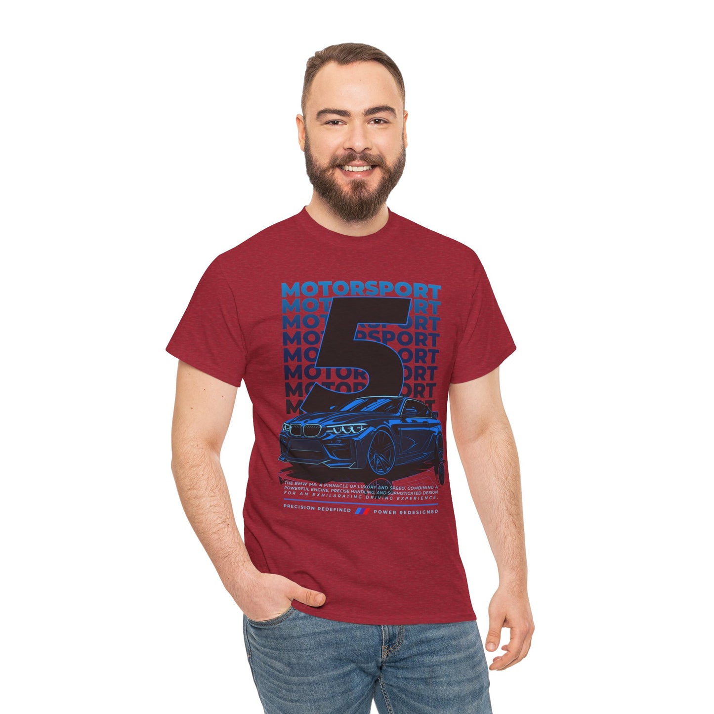 BMW M5 Motorsport Graphic Tee | Unisex Heavy Cotton Tee, Car Lover Gift, Racing Apparel, Automotive T-Shirt
