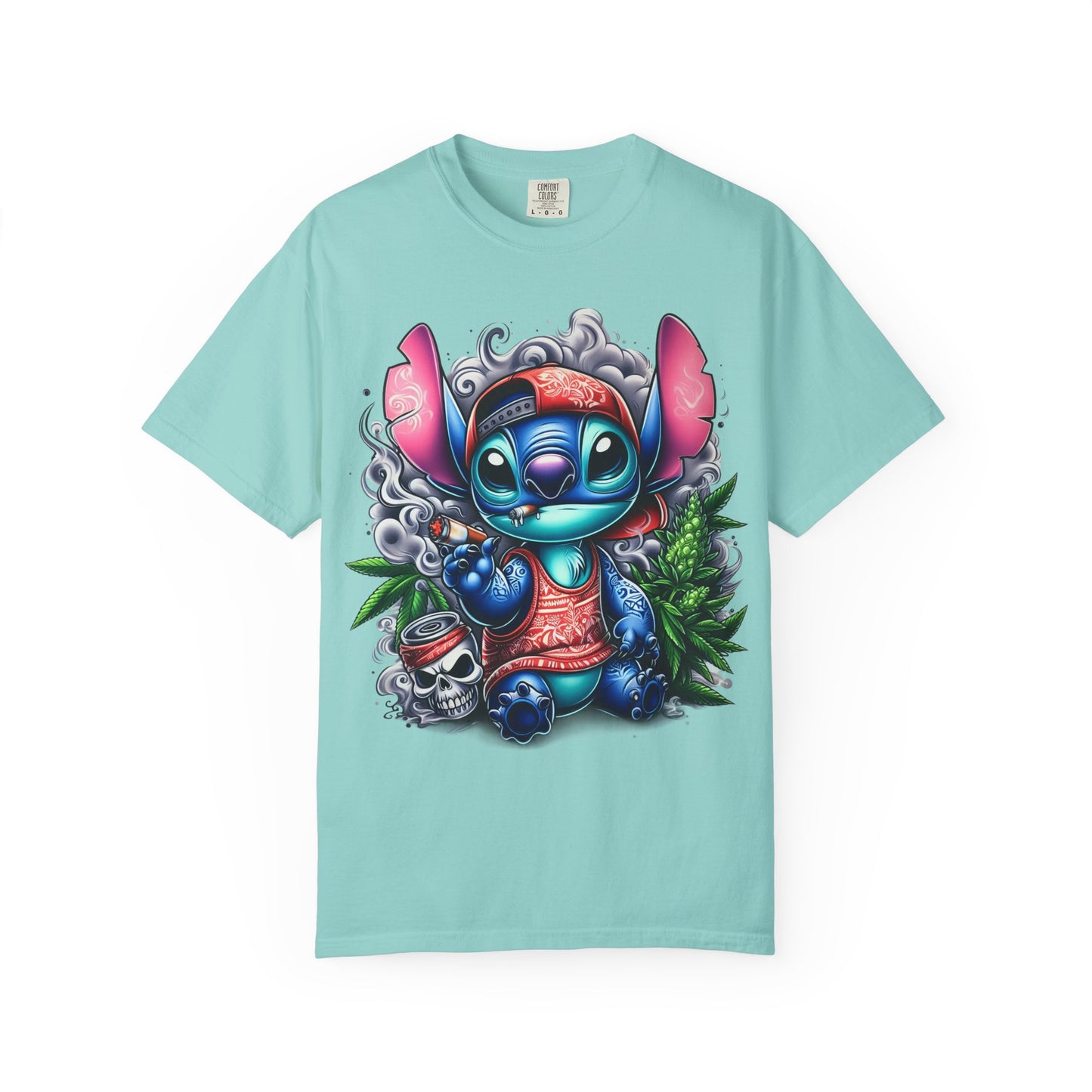 Vibrant Cartoon Character T-shirt, Fun Unisex Tee, Casual Streetwear, Gift for Teens, Summer Wardrobe Essential, Cannabis, 420