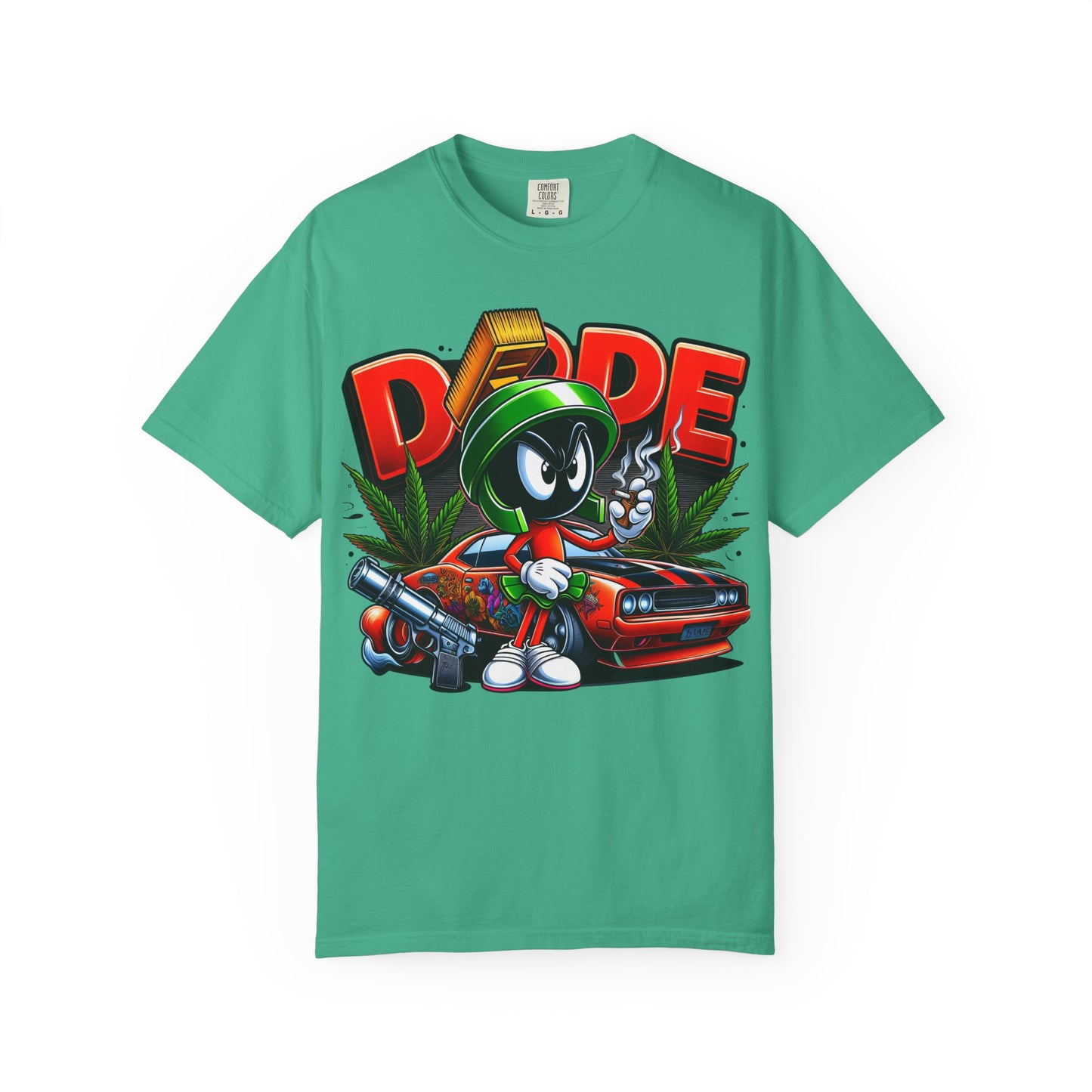 Dope Vibe Unisex Tee, Streetwear Graphic T-shirt, Cool Cartoon Shirt, Gift for Car Lovers, Retro Style Apparel. 420, Cannabis