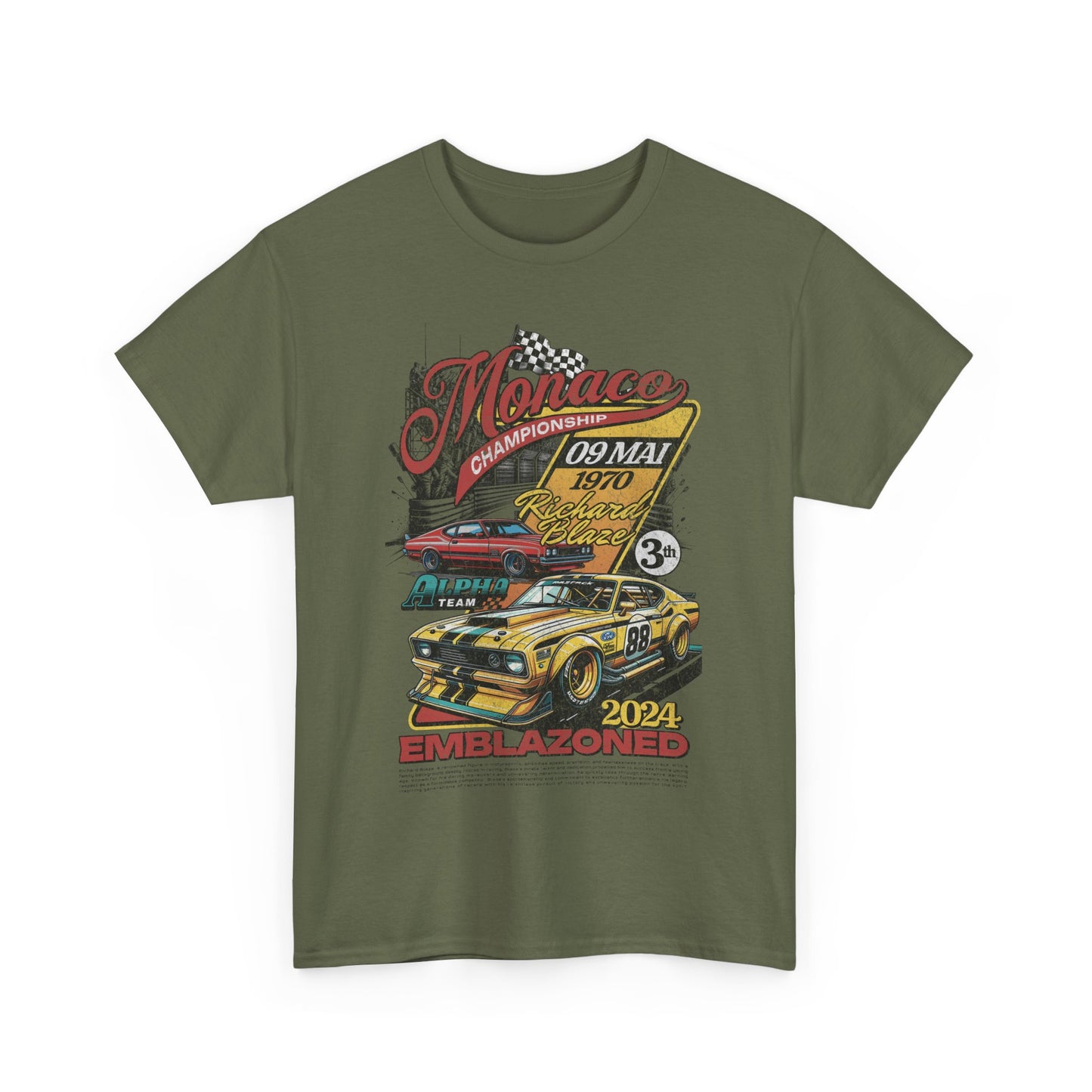 Vintage Racing Graphic Tee, Nostalgic Car T-Shirt, Unisex Heavy Cotton Tee, Gift for Gearheads, Retro Auto Lovers