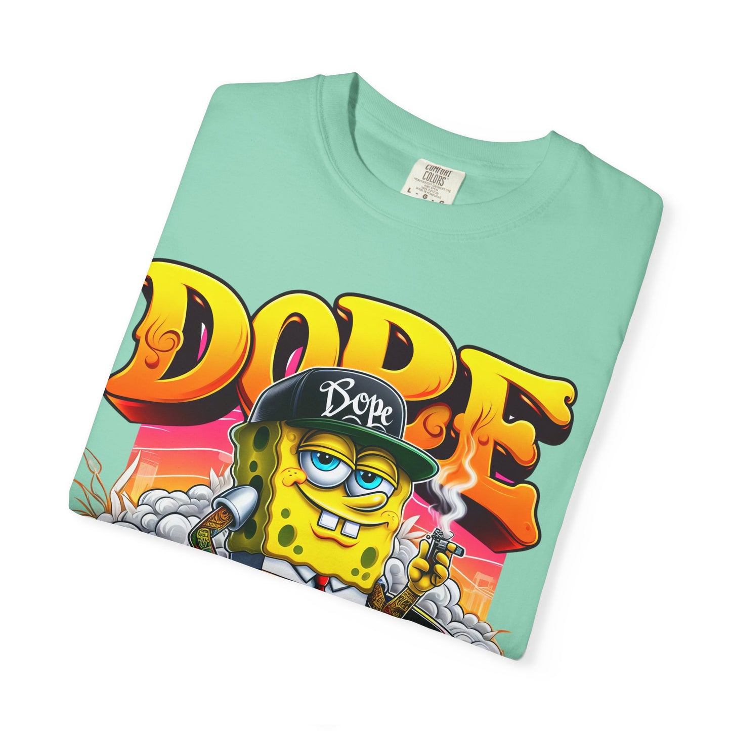 Dope SpongeBob Unisex T-shirt | Streetwear, Casual Wear, Graphic Tee, 420, Cannabis