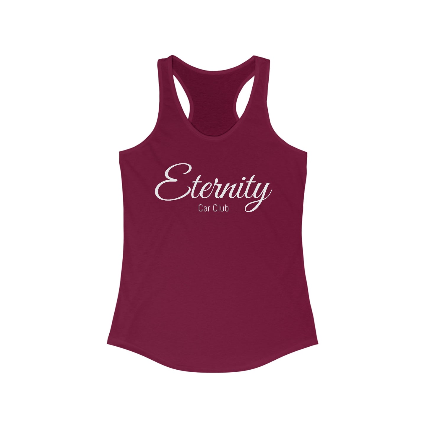 Eternity Car Club Women's Racerback Tank - Perfect for Summer Drives and Car Enthusiasts