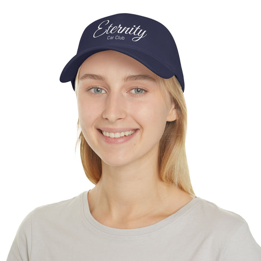 Eternity Car Club Low Profile Baseball Cap - Stylish Red Cap for Car Enthusiasts