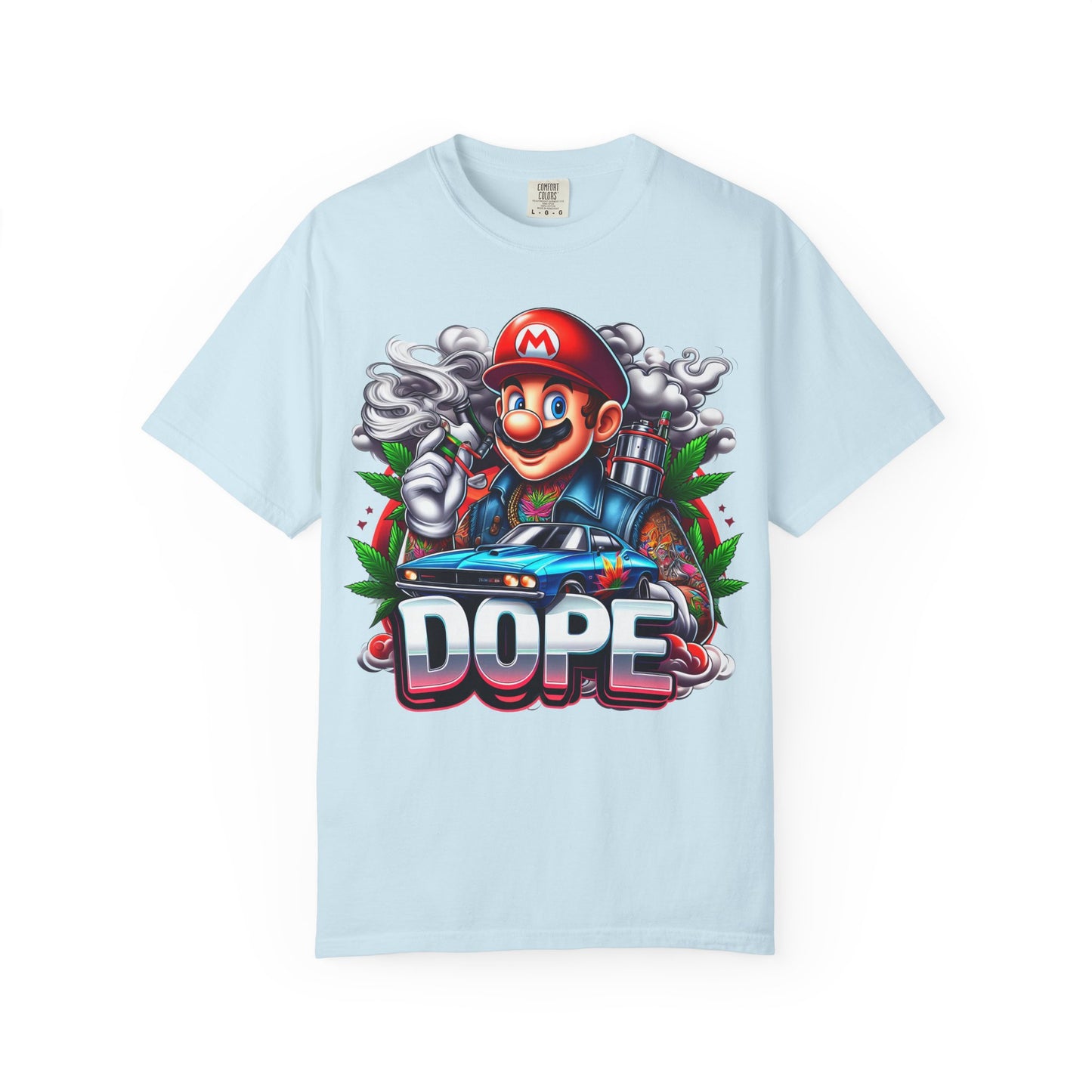 Dope Graphic Tee | Unisex Garment-Dyed T-shirt, Retro Gamer Shirt, Cute Gift for Gamers, Streetwear, Hip Hop Fashion, 420, Cannabis