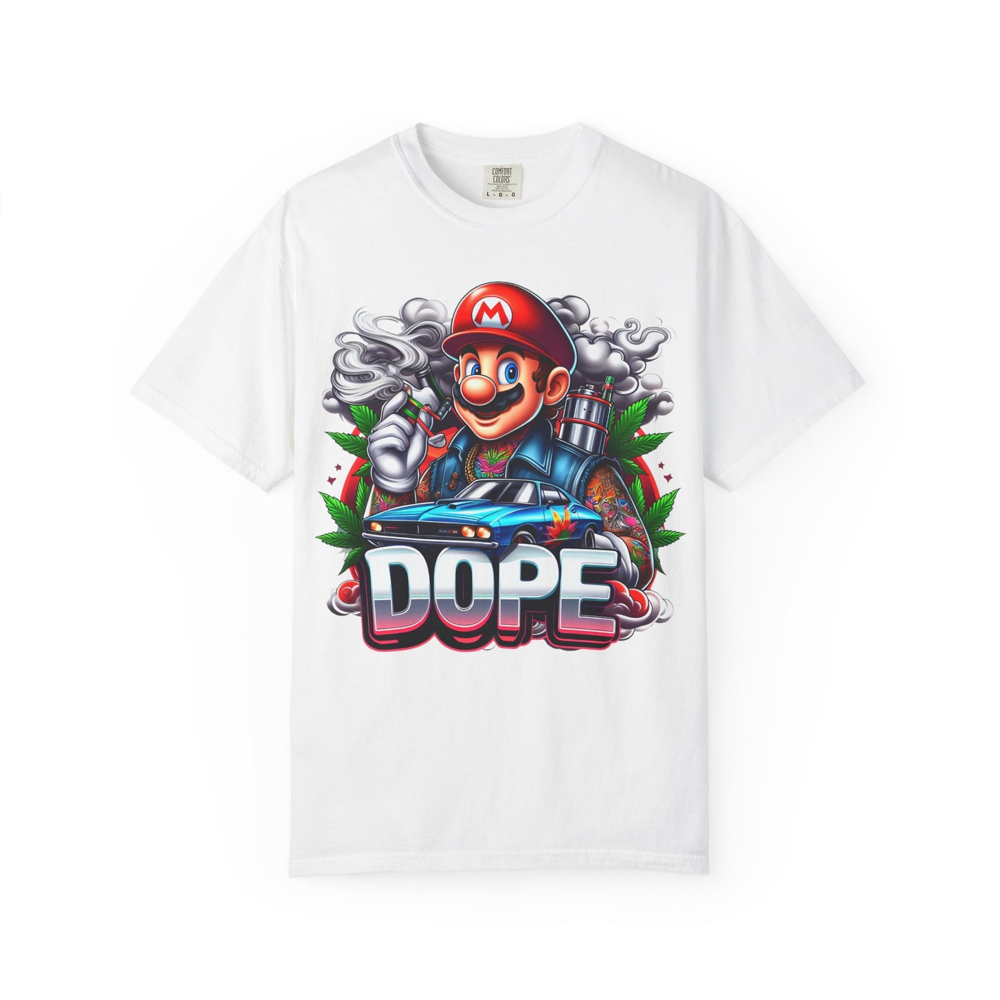 Dope Graphic Tee | Unisex Garment-Dyed T-shirt, Retro Gamer Shirt, Cute Gift for Gamers, Streetwear, Hip Hop Fashion, 420, Cannabis