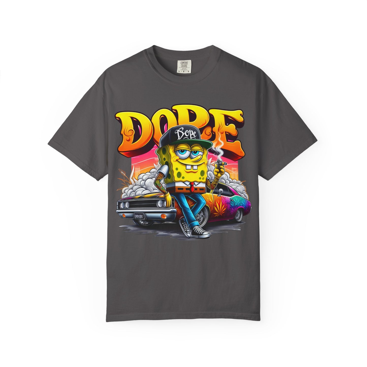 Dope SpongeBob Unisex T-shirt | Streetwear, Casual Wear, Graphic Tee, 420, Cannabis