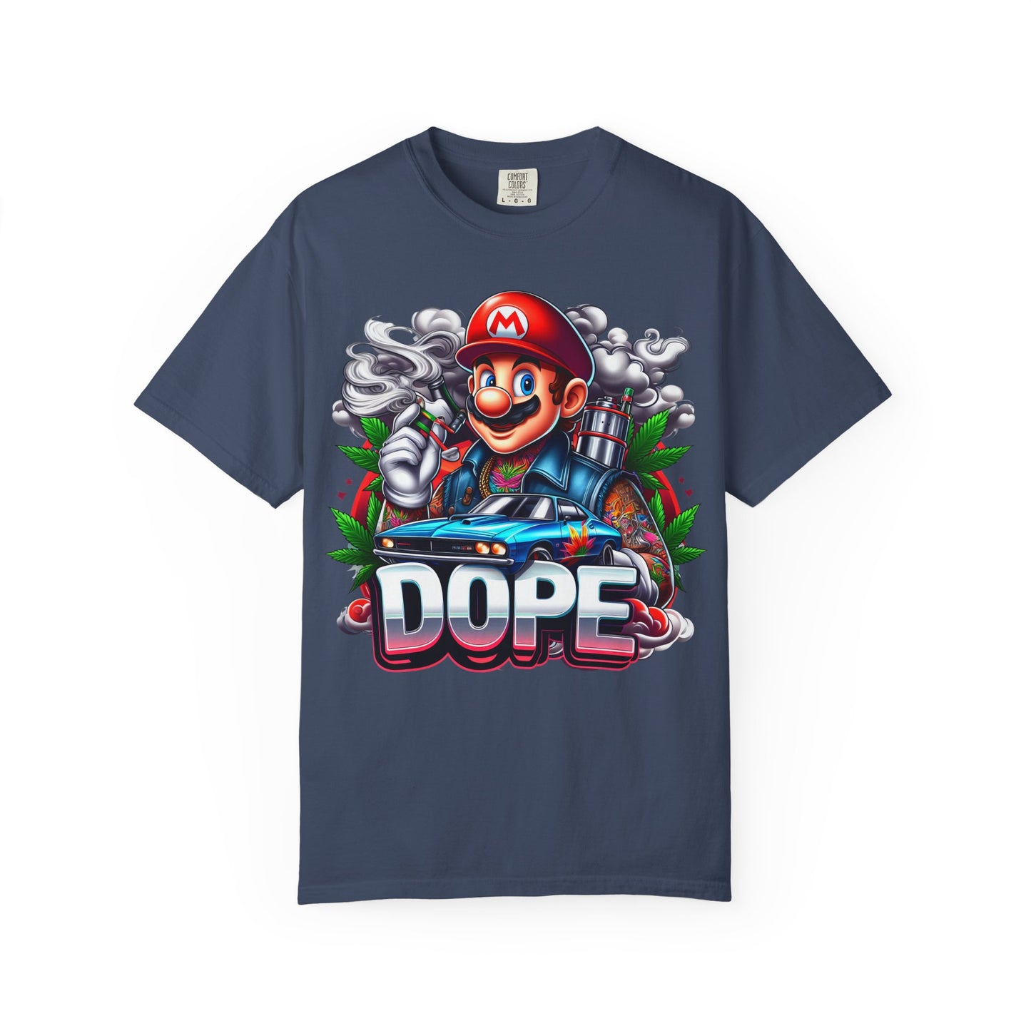 Dope Graphic Tee | Unisex Garment-Dyed T-shirt, Retro Gamer Shirt, Cute Gift for Gamers, Streetwear, Hip Hop Fashion, 420, Cannabis
