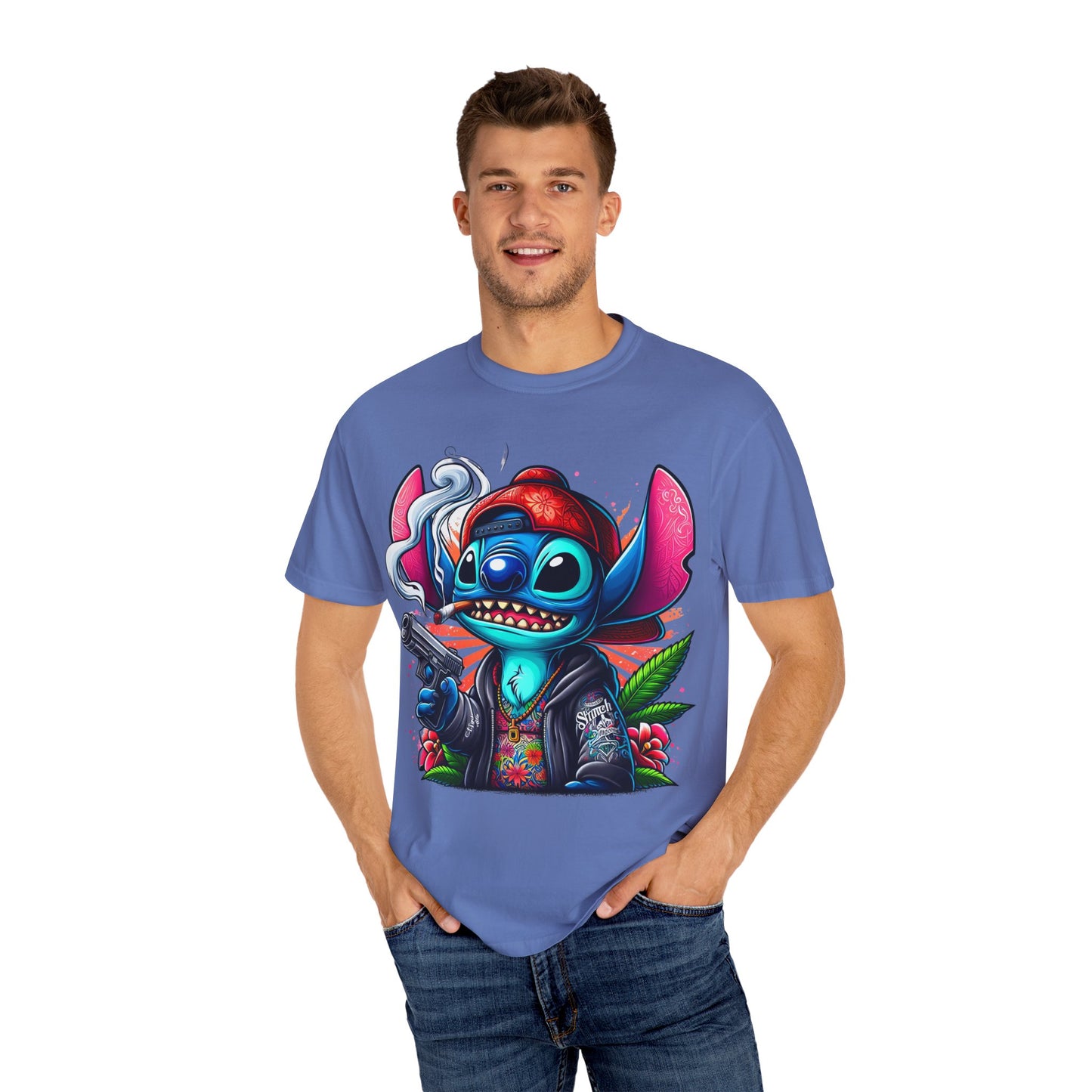 Vibrant Cartoon Graphic Tee, Unisex T-shirt, Casual Wear, Streetwear Style, Summer Fashion, Gift for Friends, Cannabis, 420