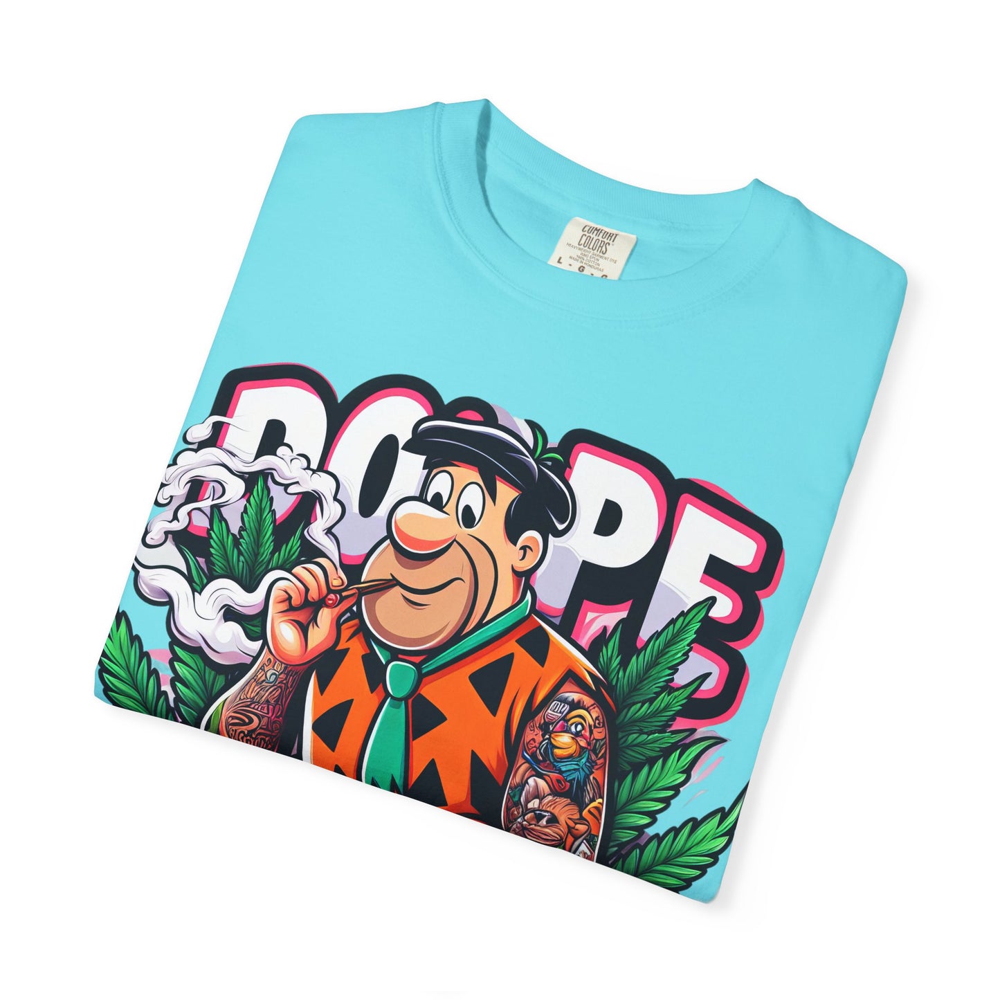 Cool Retro Cartoon T-shirt, Vintage Vibe Tee, Gift for Dads, Smoky Chill Shirt, Unisex Garment-Dyed Tee, Streetwear Style, 420, Cannabis
