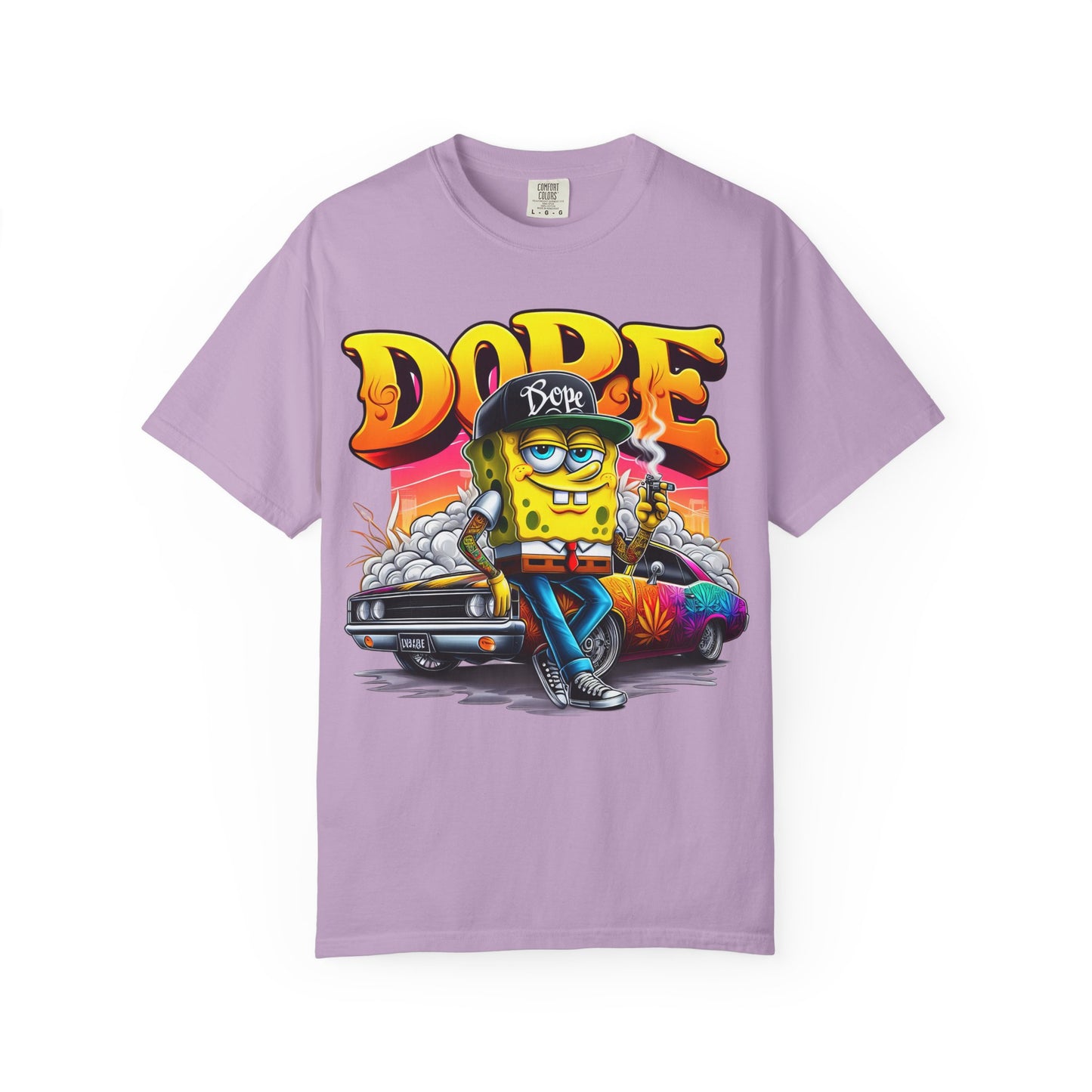 Dope SpongeBob Unisex T-shirt | Streetwear, Casual Wear, Graphic Tee, 420, Cannabis