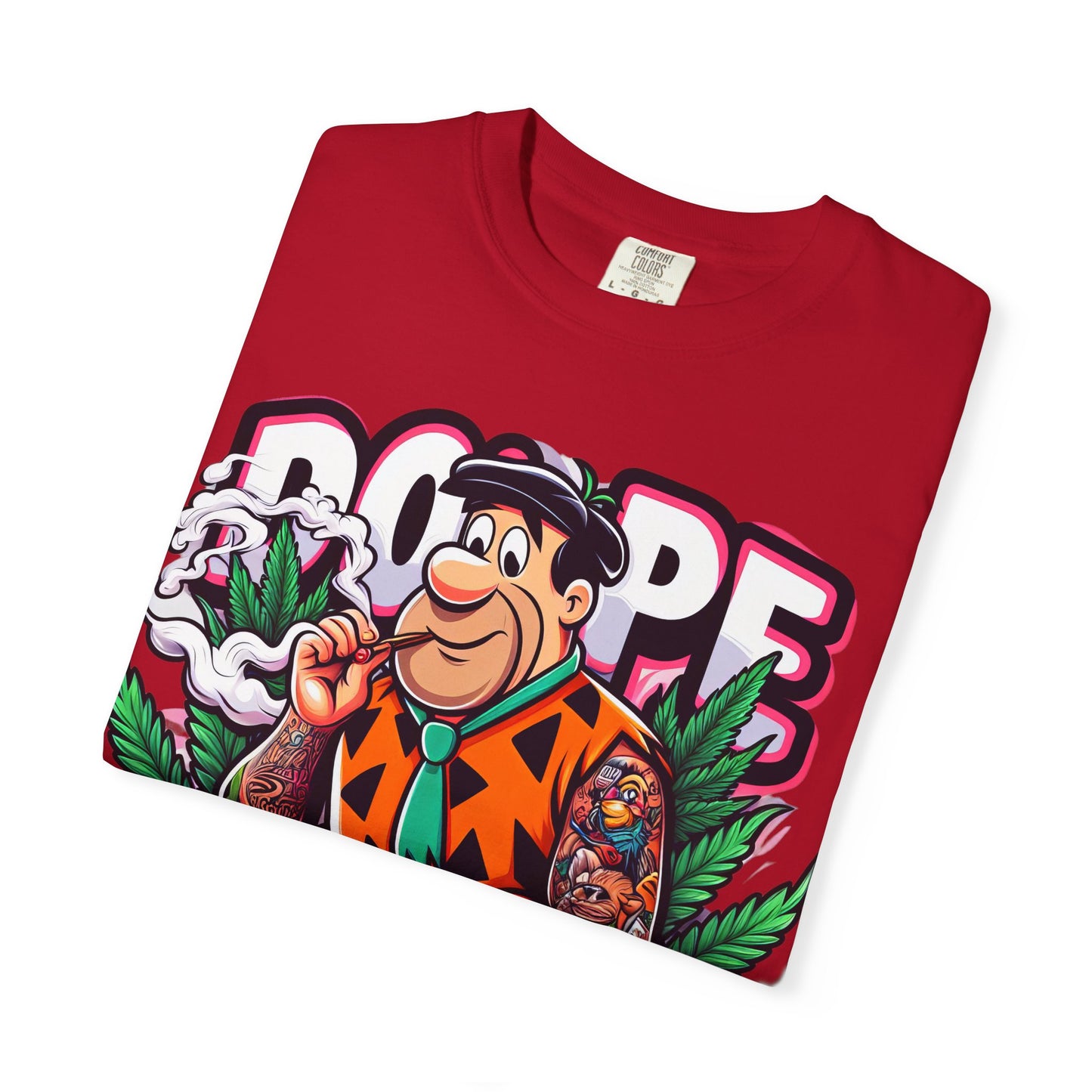 Cool Retro Cartoon T-shirt, Vintage Vibe Tee, Gift for Dads, Smoky Chill Shirt, Unisex Garment-Dyed Tee, Streetwear Style, 420, Cannabis
