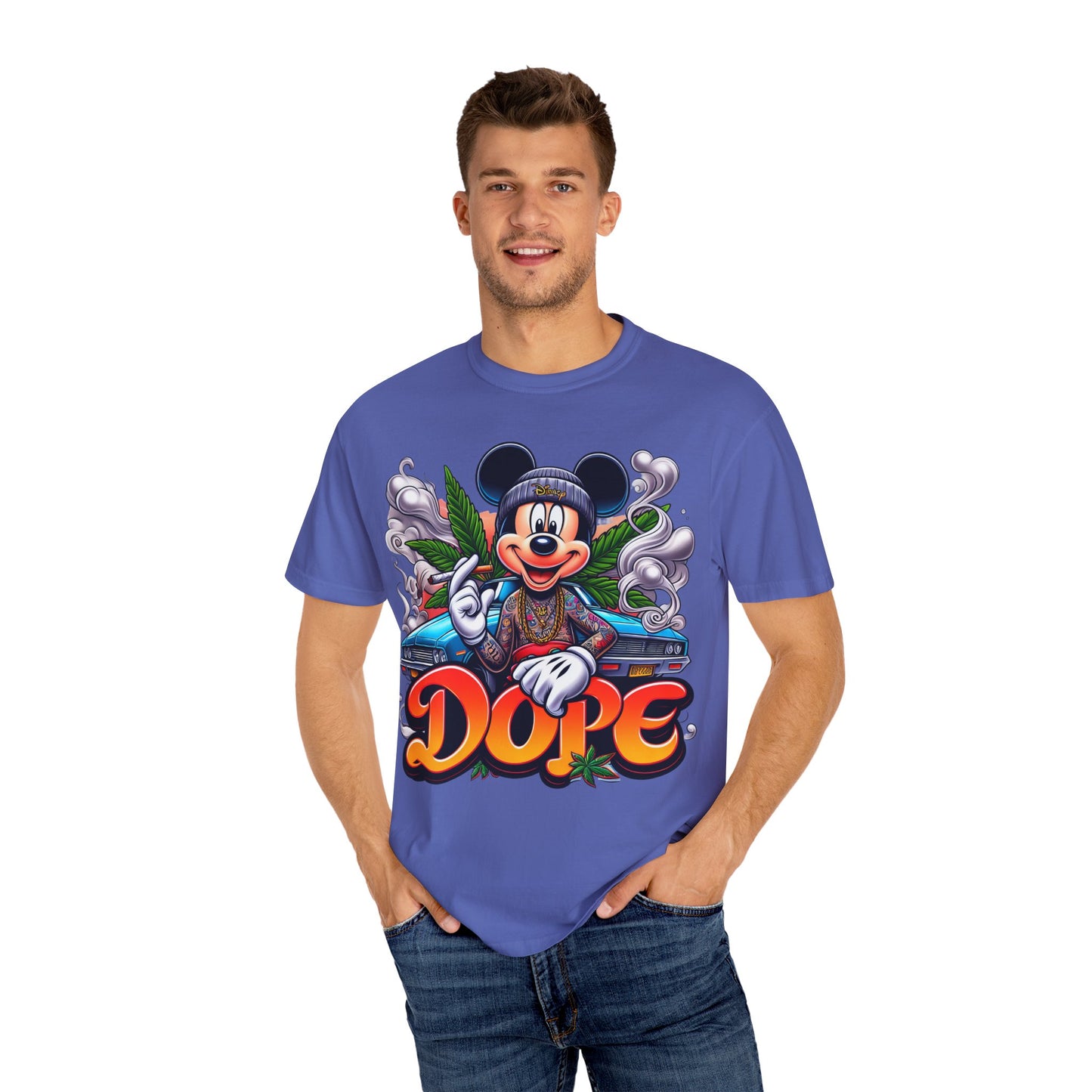 Dope Vibes Unisex Garment-Dyed T-shirt | Streetwear, Gift for Him, Urban Style, Graphic Tee, Fun Apparel, Cannabis, 420