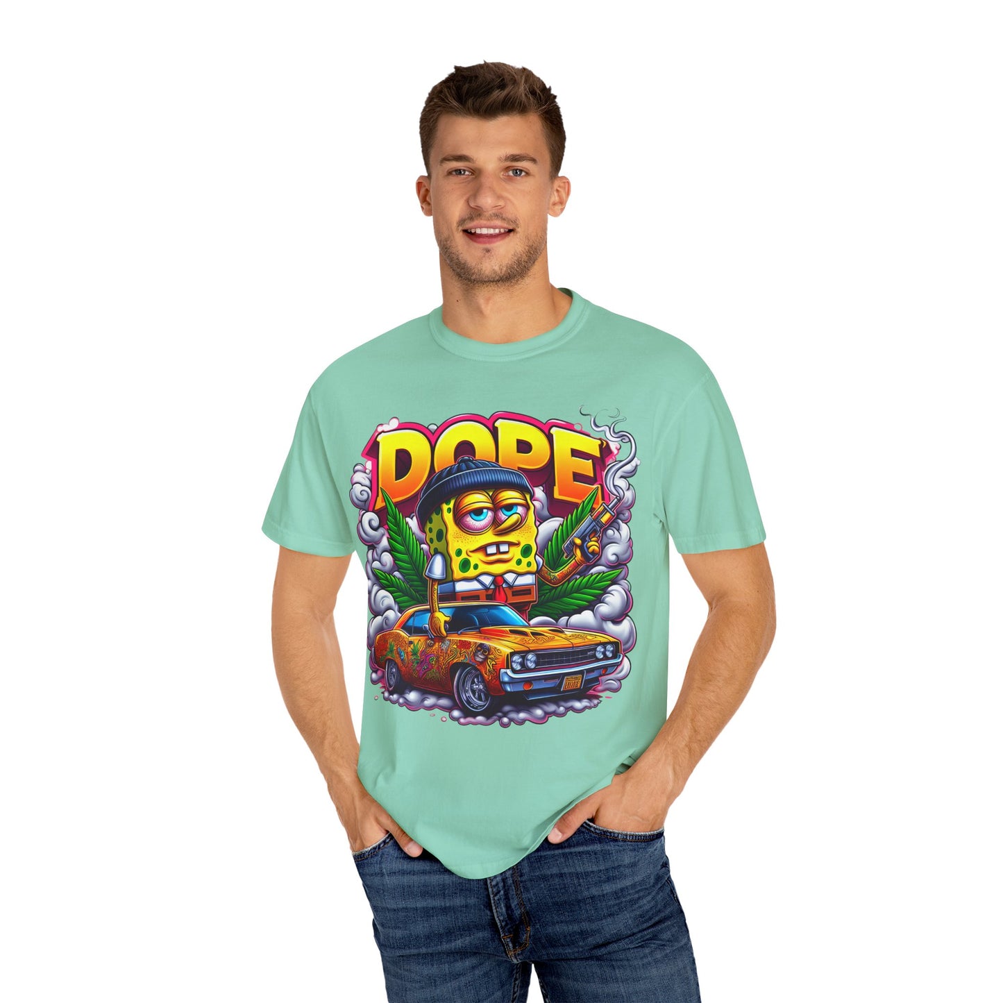 Vibrant Graphic Tee: Funky Cartoon T-Shirt, Unisex Fashion, Casual Wear, Gift for Friends, Streetwear Style, Cool Graphic Tee, 420, Cannabis