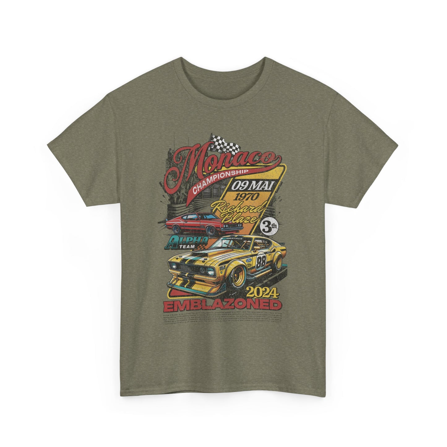 Vintage Racing Graphic Tee, Nostalgic Car T-Shirt, Unisex Heavy Cotton Tee, Gift for Gearheads, Retro Auto Lovers
