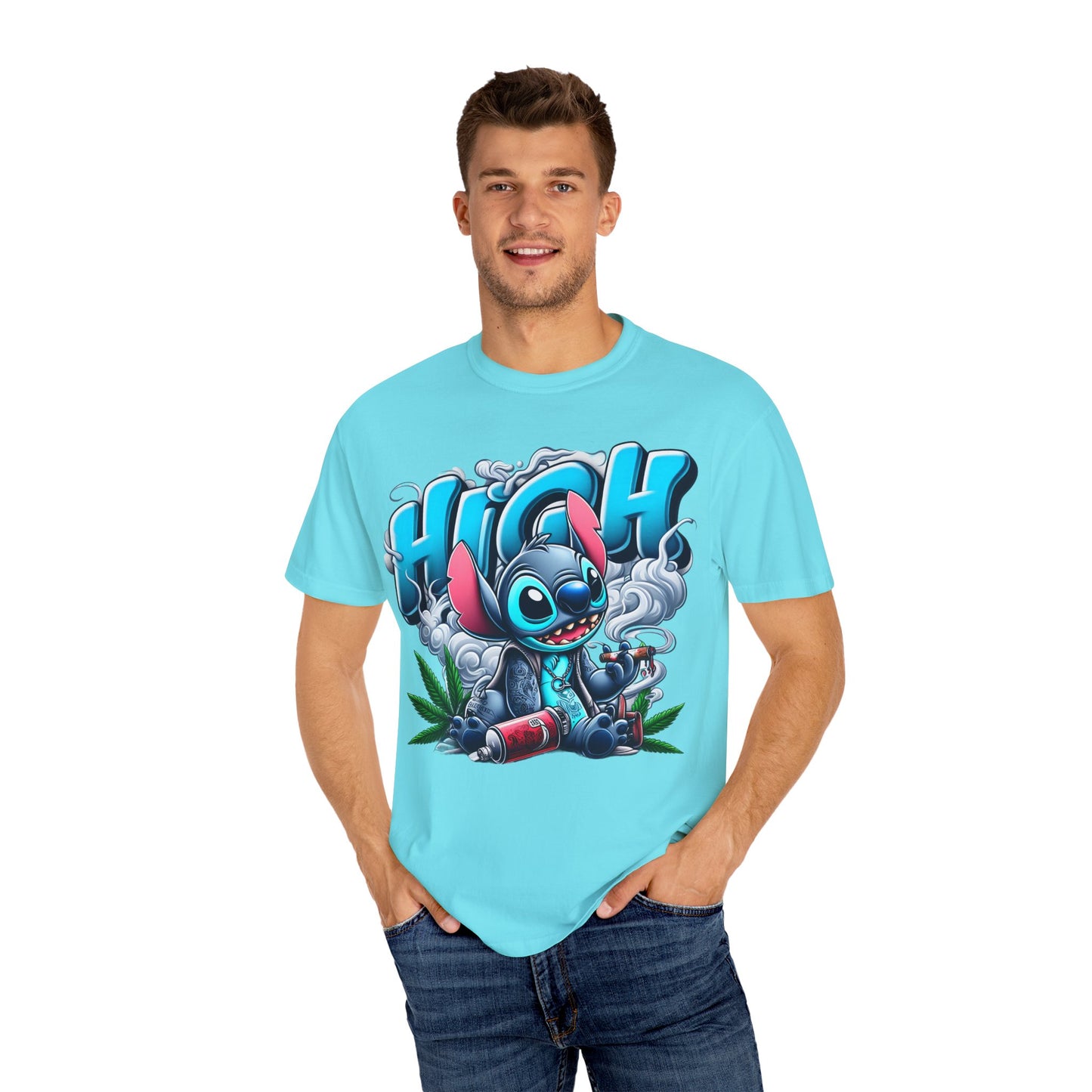 High Vibe Unisex T-Shirt, Chill Graphic Tee, Streetwear, Cannabis Culture, Gift for Stoners, Party Apparel, 420, Cannabis