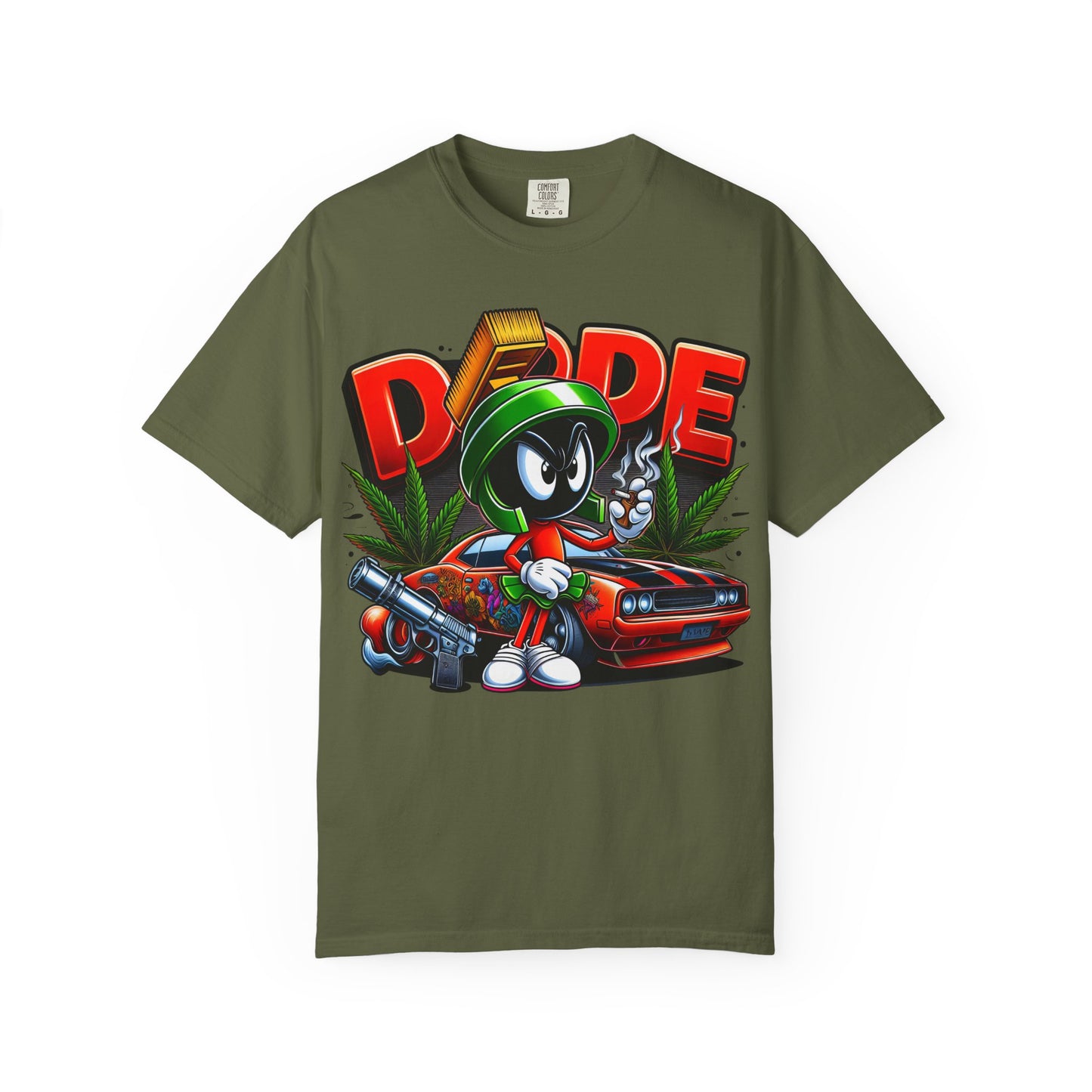 Dope Vibe Unisex Tee, Streetwear Graphic T-shirt, Cool Cartoon Shirt, Gift for Car Lovers, Retro Style Apparel. 420, Cannabis