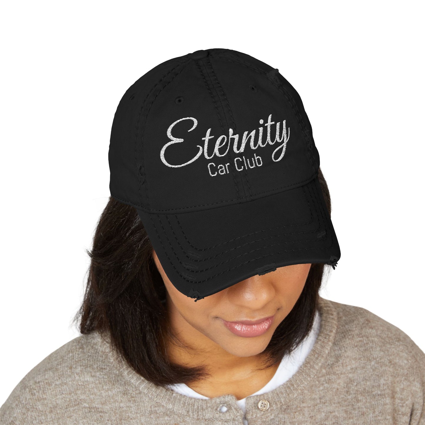 Embroidered Trendy Distressed Dad Hat