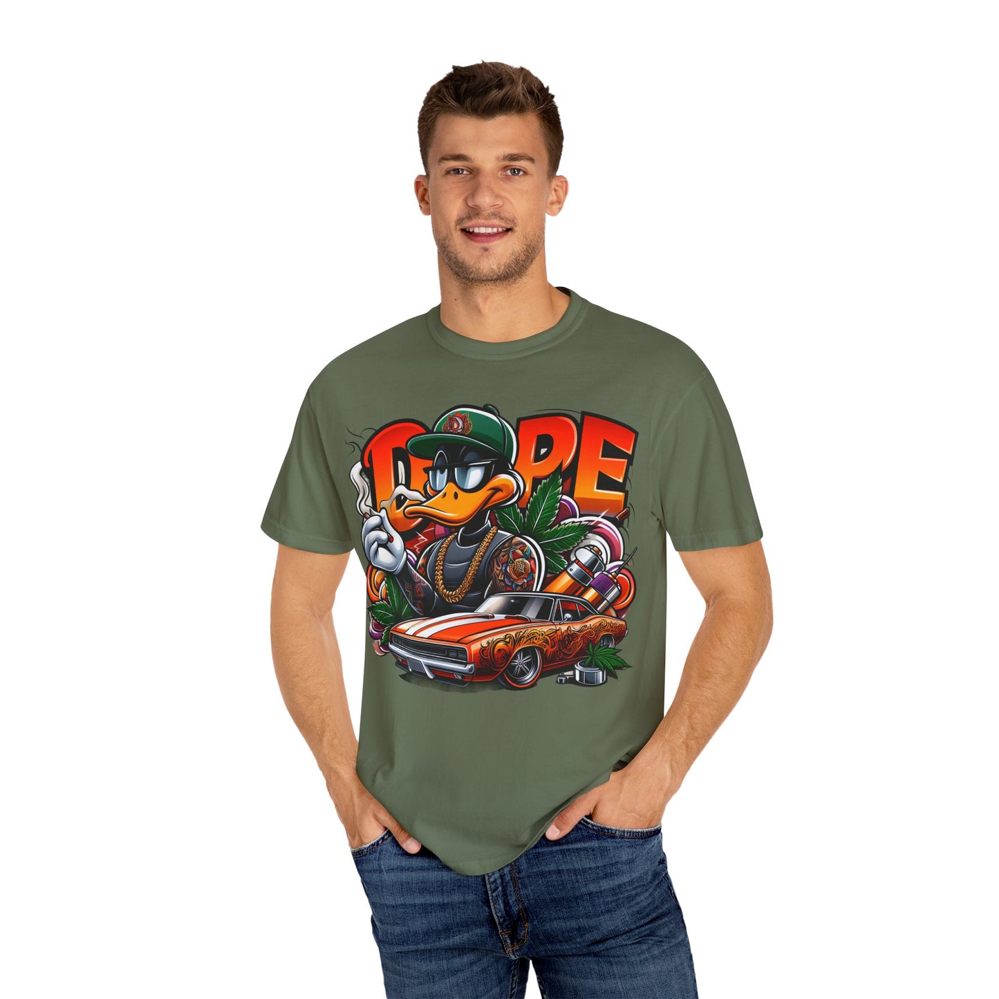 Cool Graphic T-Shirt, Streetwear Style, Urban Fashion, Unisex Tee, Casual Wear, Gift for Car Lovers, Hip-Hop Vibe, 420, Cannabis