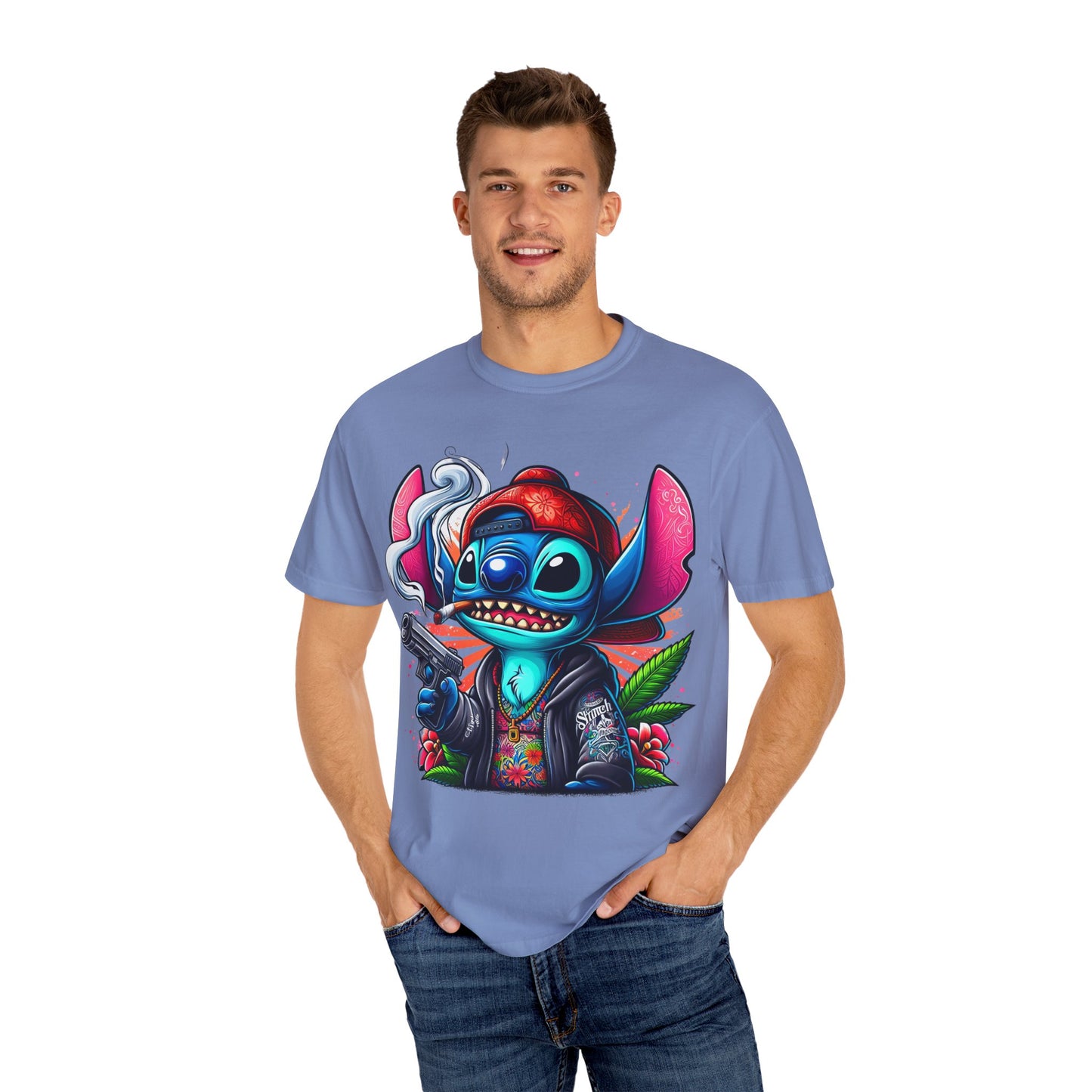 Vibrant Cartoon Graphic Tee, Unisex T-shirt, Casual Wear, Streetwear Style, Summer Fashion, Gift for Friends, Cannabis, 420