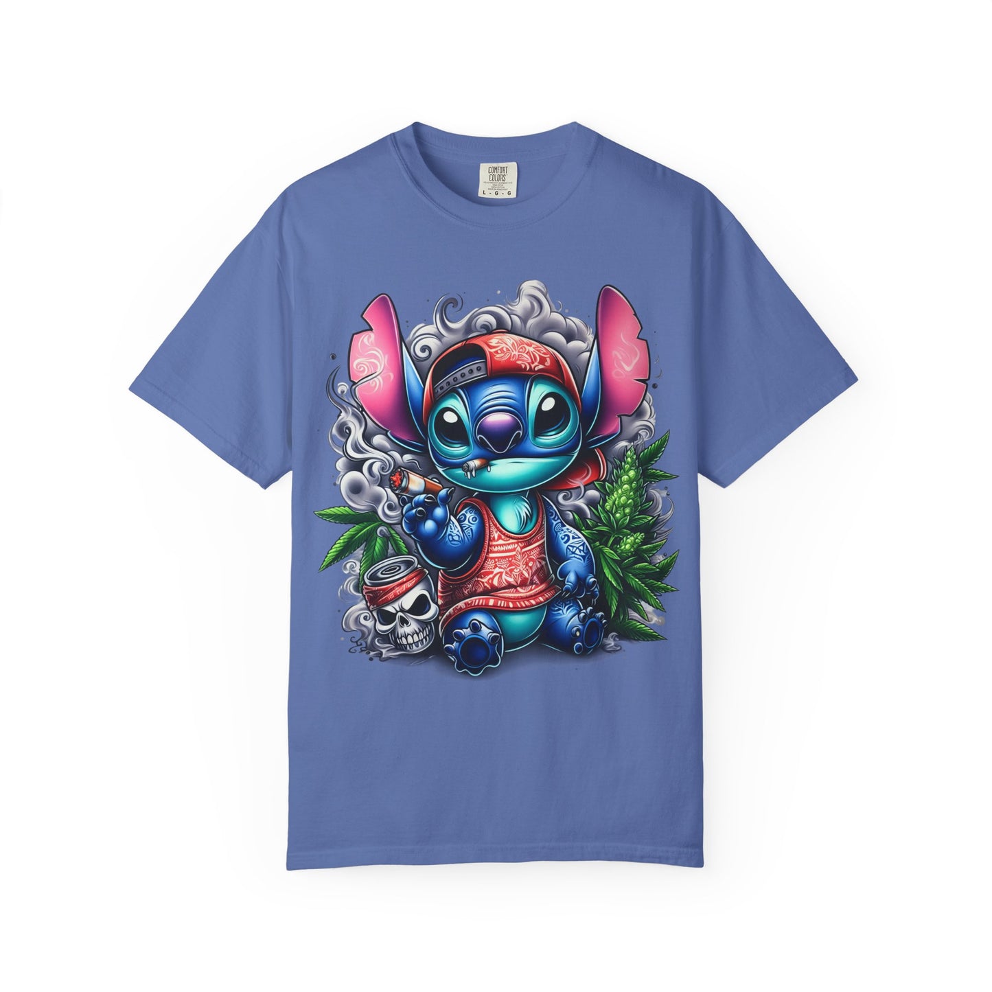 Vibrant Cartoon Character T-shirt, Fun Unisex Tee, Casual Streetwear, Gift for Teens, Summer Wardrobe Essential, Cannabis, 420