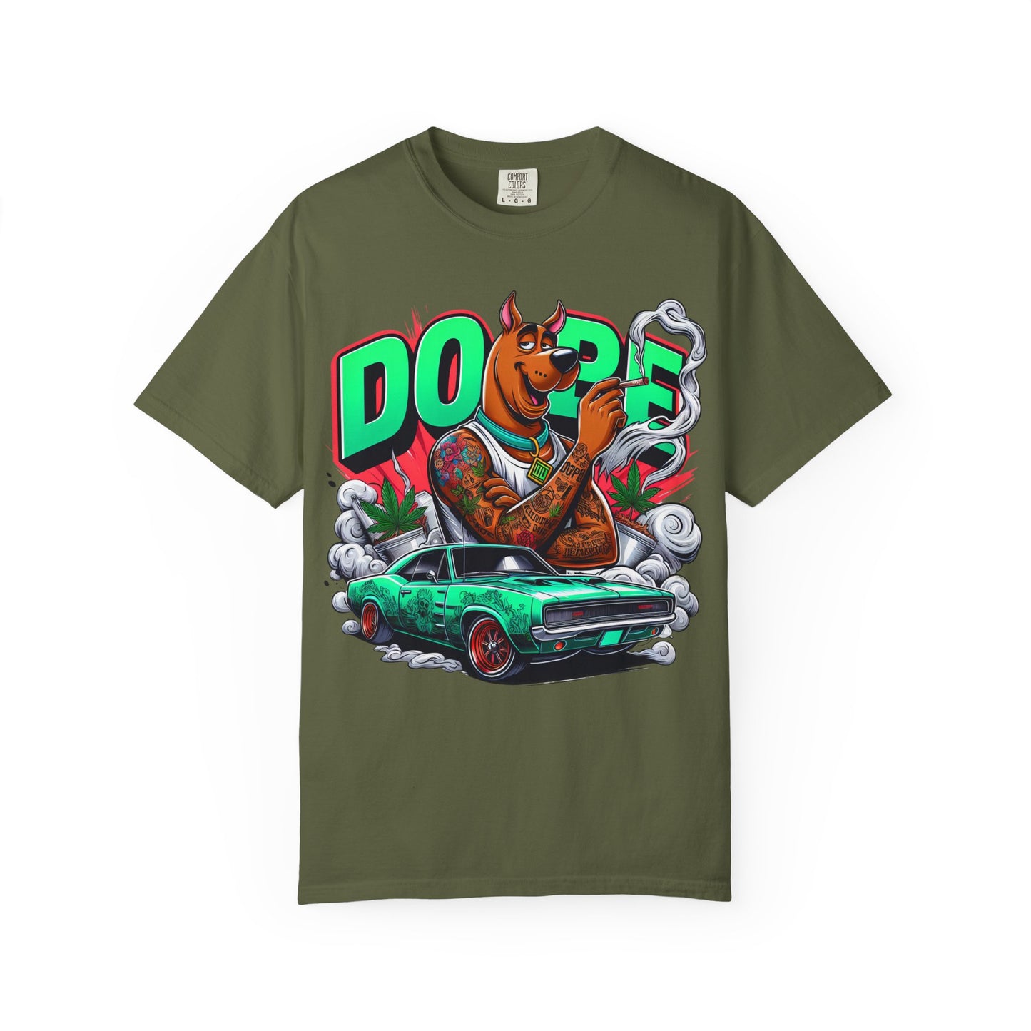 Dope Scooby-Doo Unisex T-Shirt, Cool Graphic Tee, Streetwear Shirt, Gift for Dog Lovers, Retro T-Shirt, 420, Cannabis