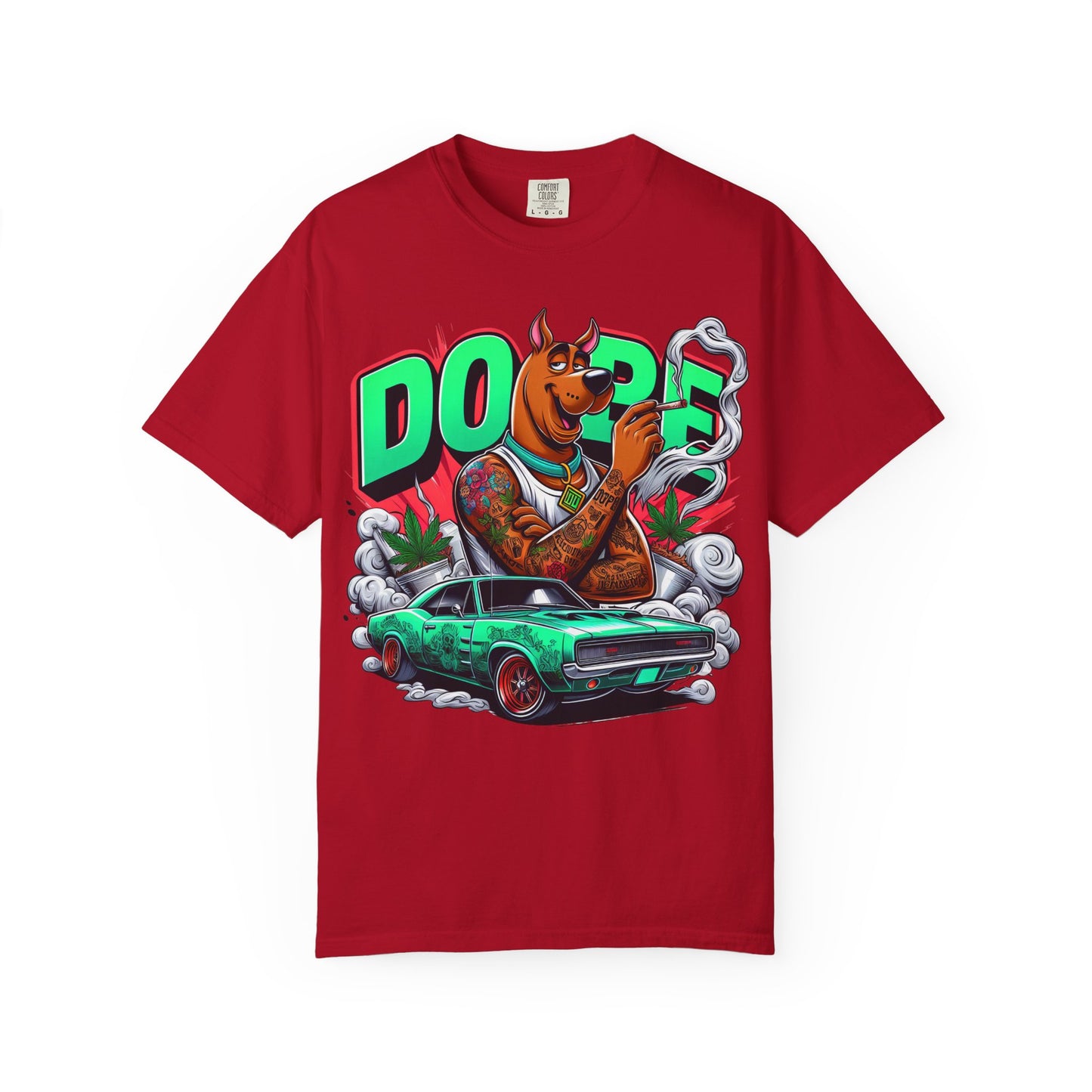 Dope Scooby-Doo Unisex T-Shirt, Cool Graphic Tee, Streetwear Shirt, Gift for Dog Lovers, Retro T-Shirt, 420, Cannabis