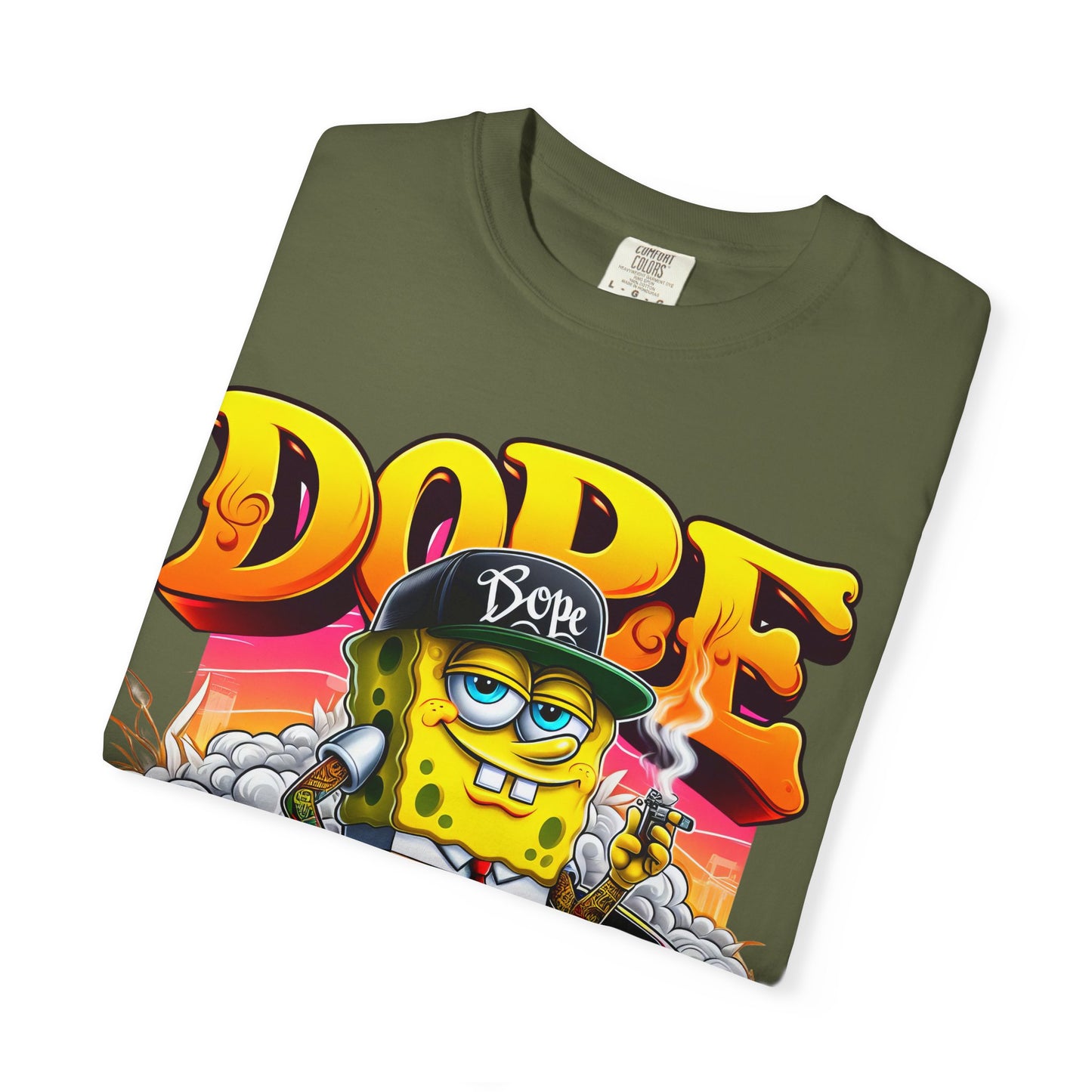 Dope SpongeBob Unisex T-shirt | Streetwear, Casual Wear, Graphic Tee, 420, Cannabis