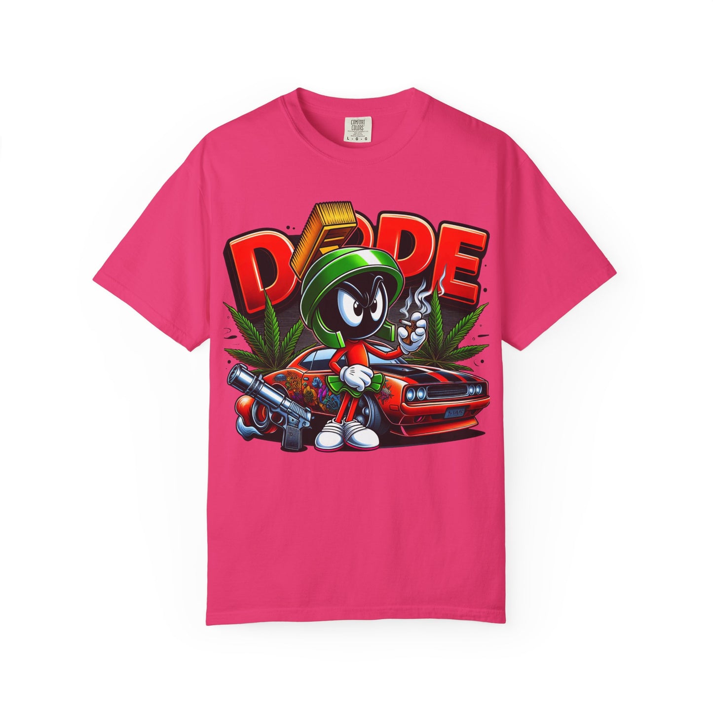 Dope Vibe Unisex Tee, Streetwear Graphic T-shirt, Cool Cartoon Shirt, Gift for Car Lovers, Retro Style Apparel. 420, Cannabis