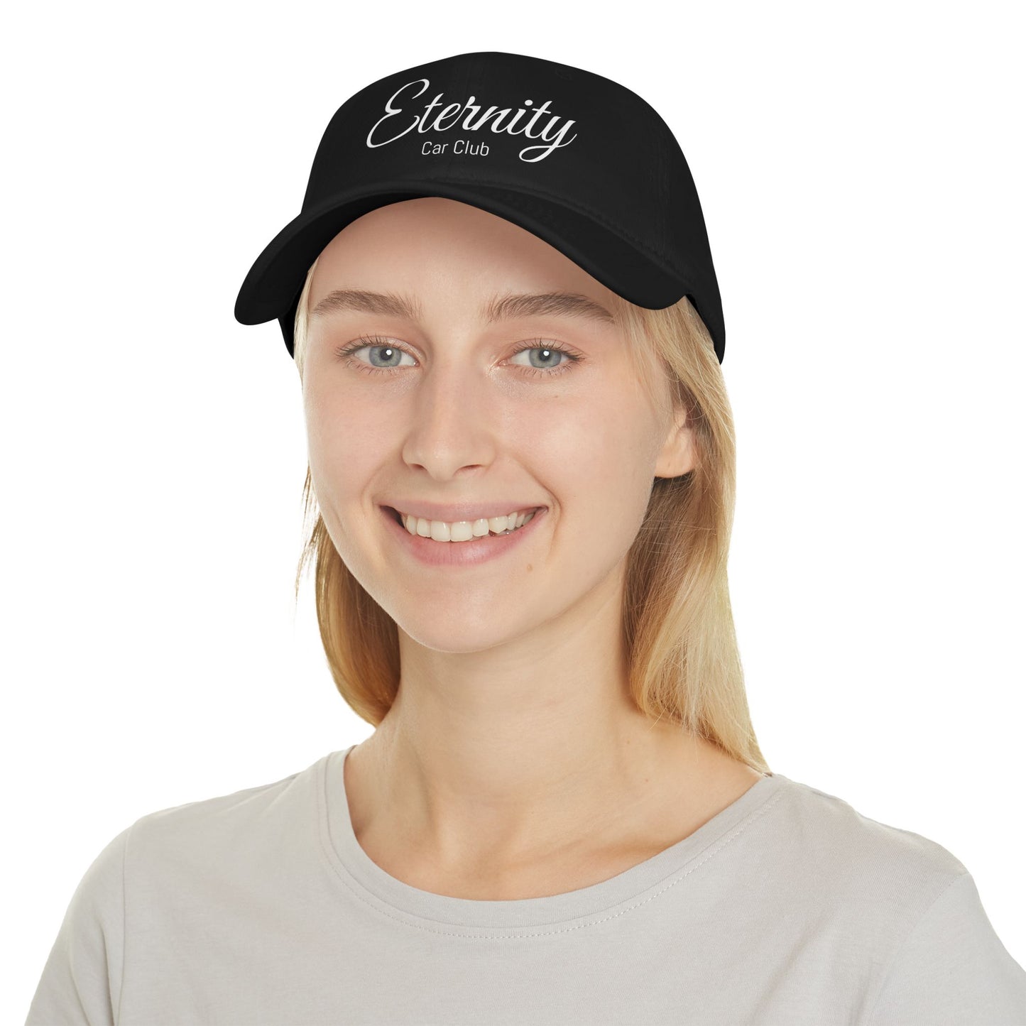 Eternity Car Club Low Profile Baseball Cap - Stylish Red Cap for Car Enthusiasts