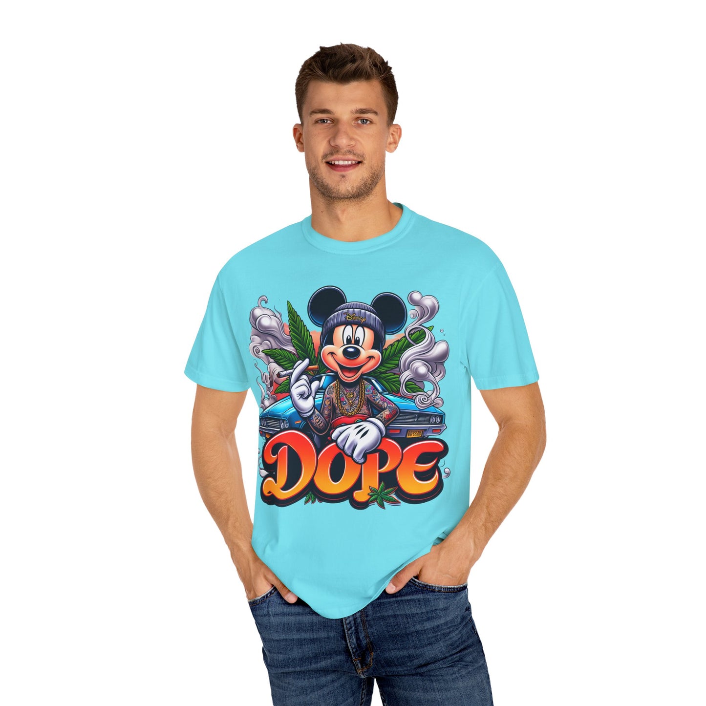 Dope Vibes Unisex Garment-Dyed T-shirt | Streetwear, Gift for Him, Urban Style, Graphic Tee, Fun Apparel, Cannabis, 420