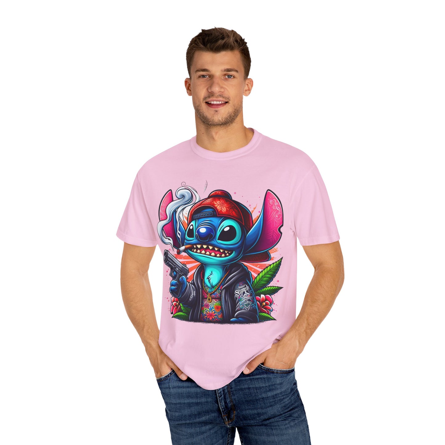 Vibrant Cartoon Graphic Tee, Unisex T-shirt, Casual Wear, Streetwear Style, Summer Fashion, Gift for Friends, Cannabis, 420