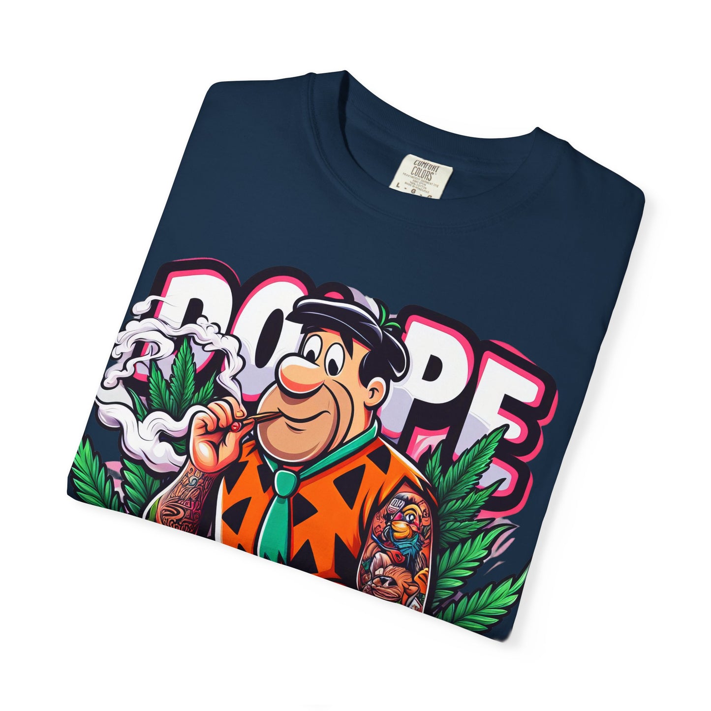 Cool Retro Cartoon T-shirt, Vintage Vibe Tee, Gift for Dads, Smoky Chill Shirt, Unisex Garment-Dyed Tee, Streetwear Style, 420, Cannabis